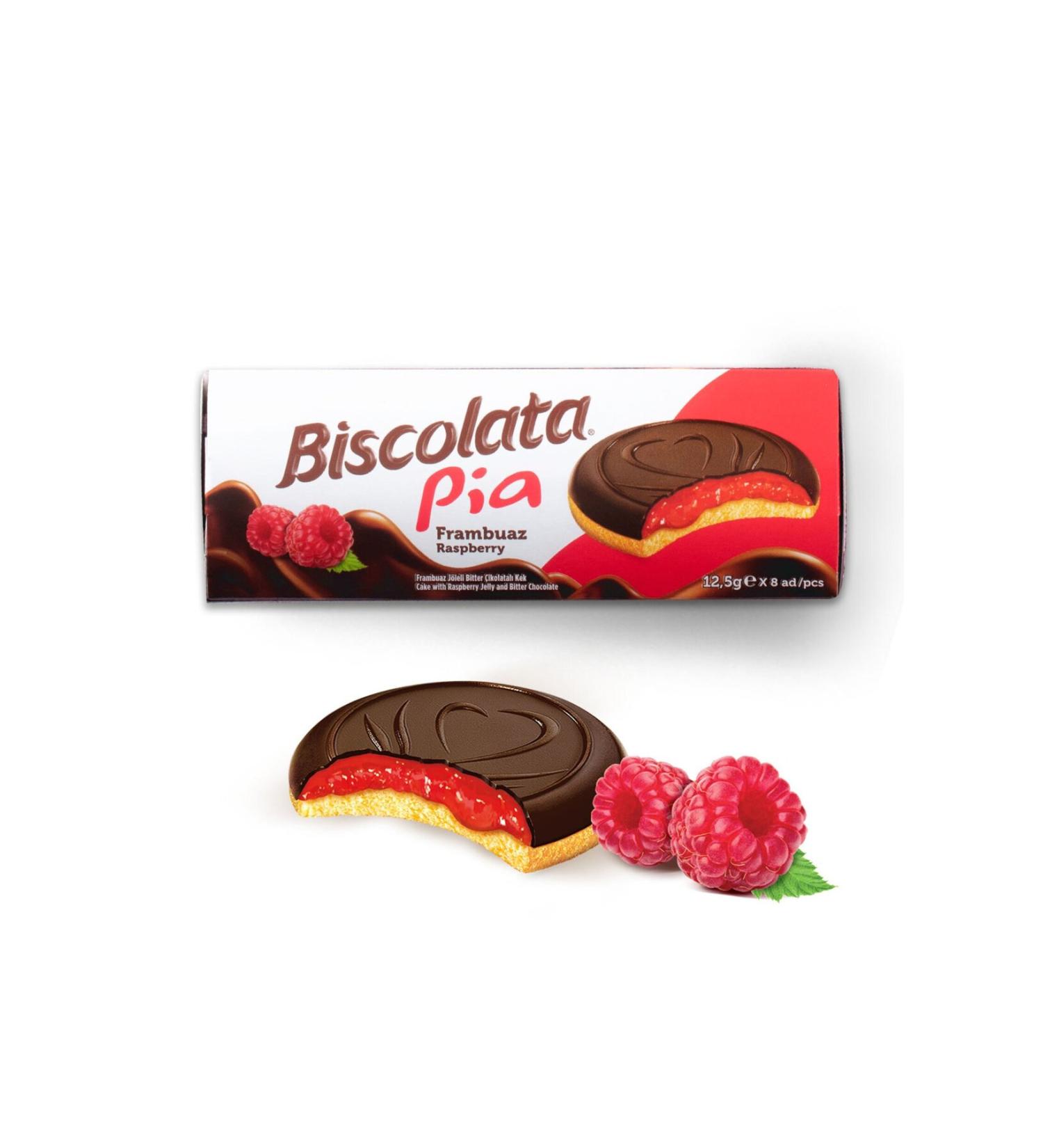 Biscolata Pia Raspberry 100 Gr x 12 Pieces