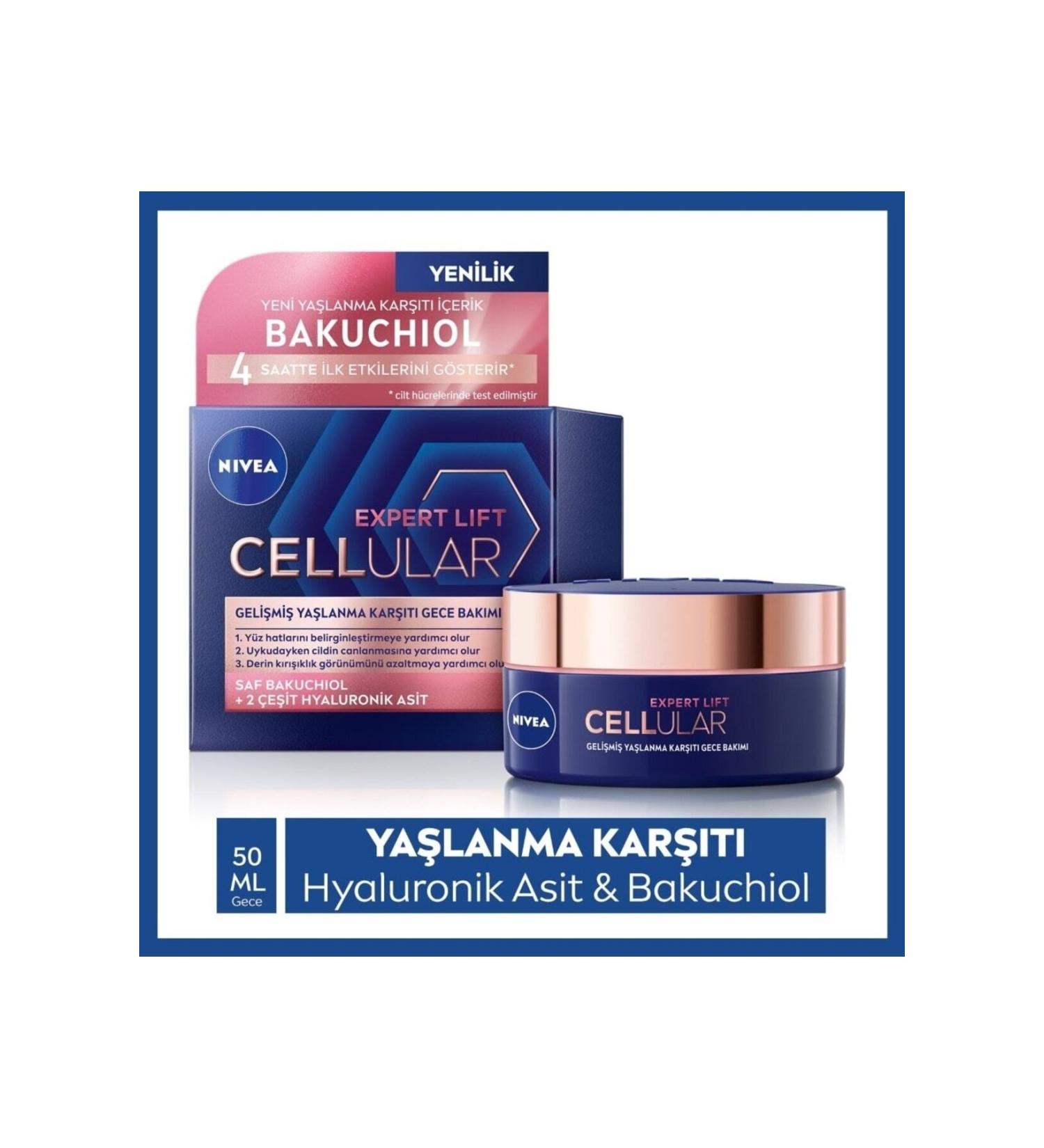 NIVEA Hyaluron Cellular Filler + Sculpting Anti-Aging Night Cream 50 ml DK RN375