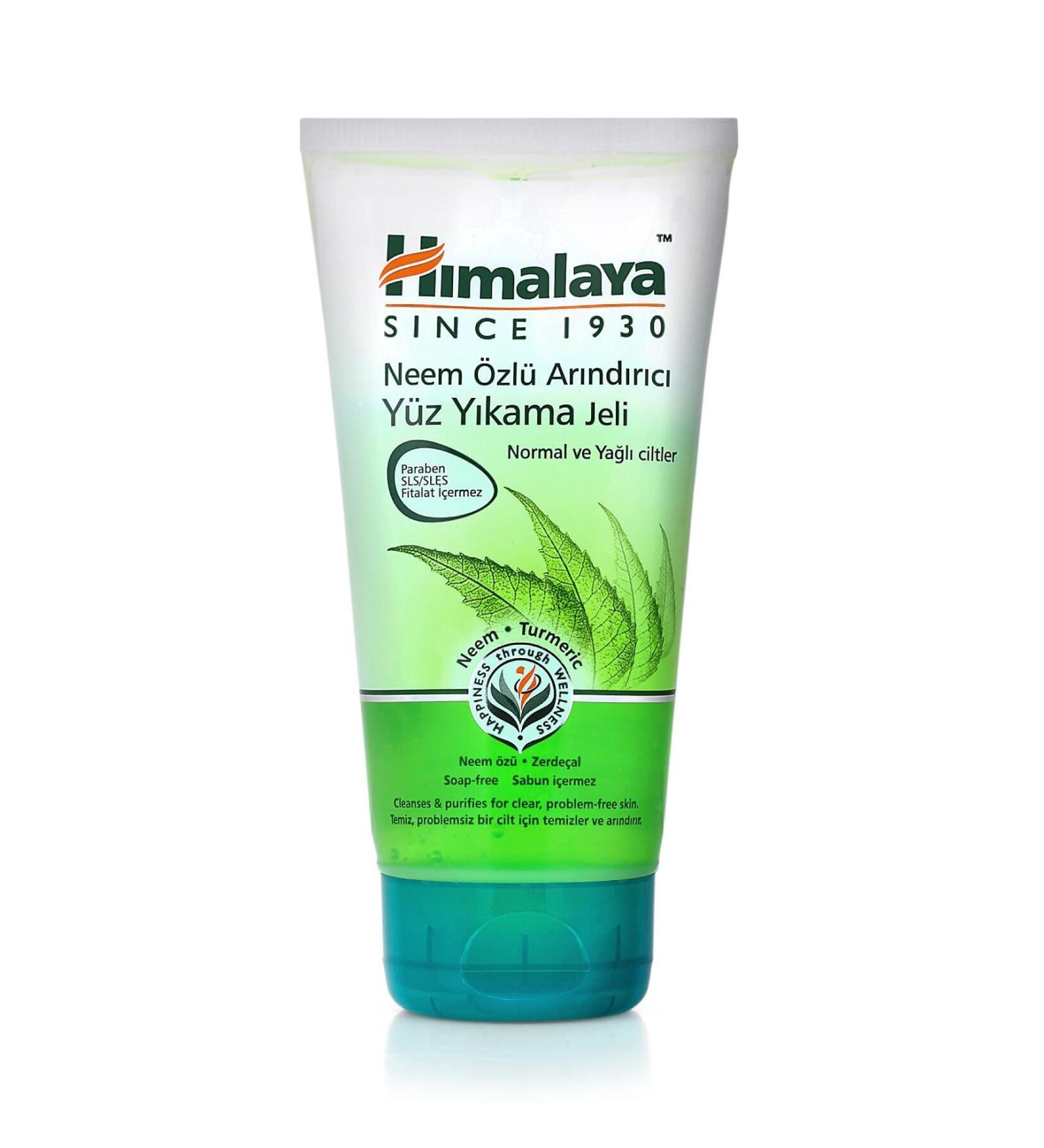Himalaya Purifying Face Wash Gel Neem Turmeric Paraben-Free Normal-Oily Skin 150 ml GK RN284 - Buy Online on GoSupps.com