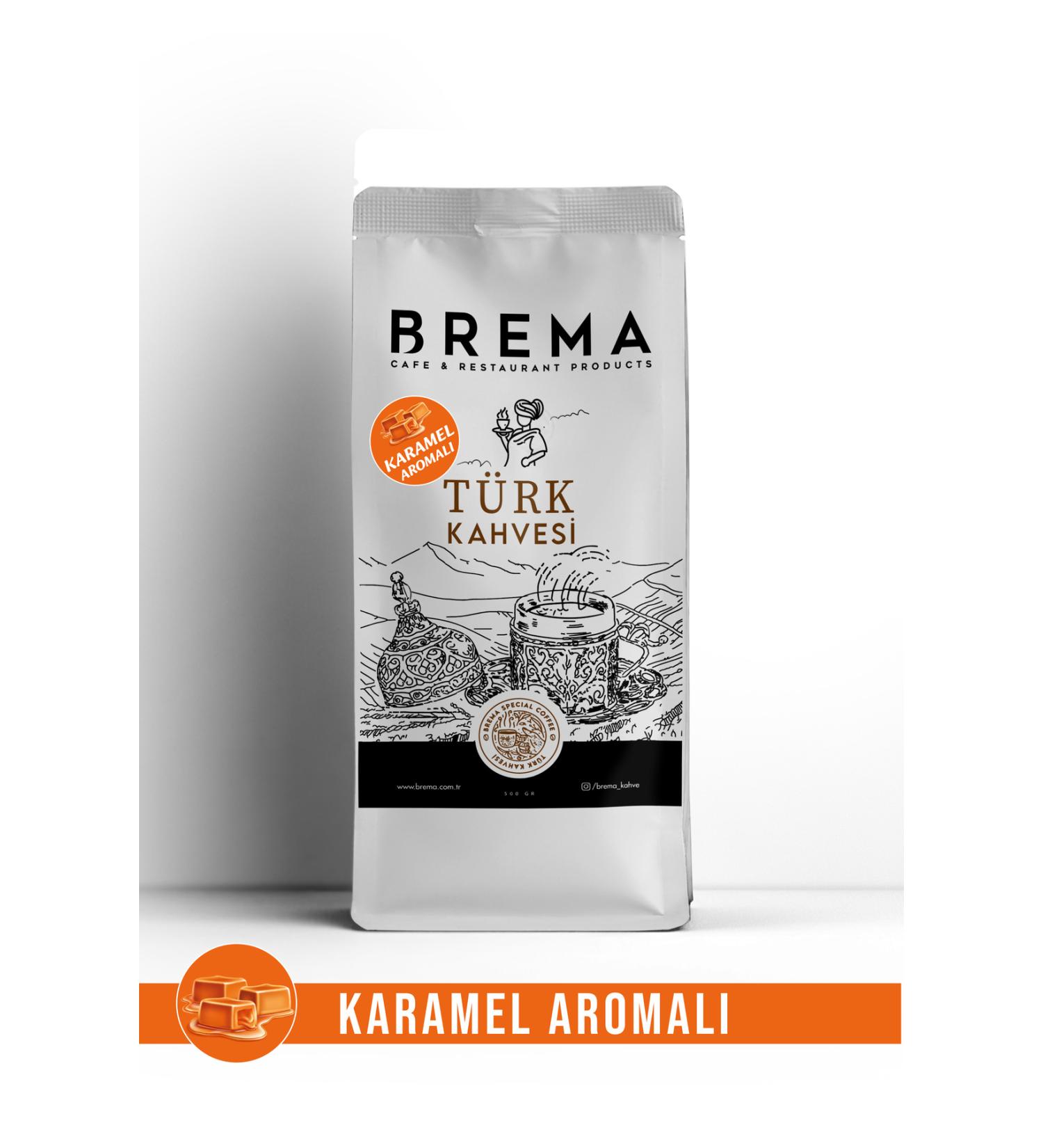 Brema Caramel Flavored Turkish Coffee 500 Gr.
