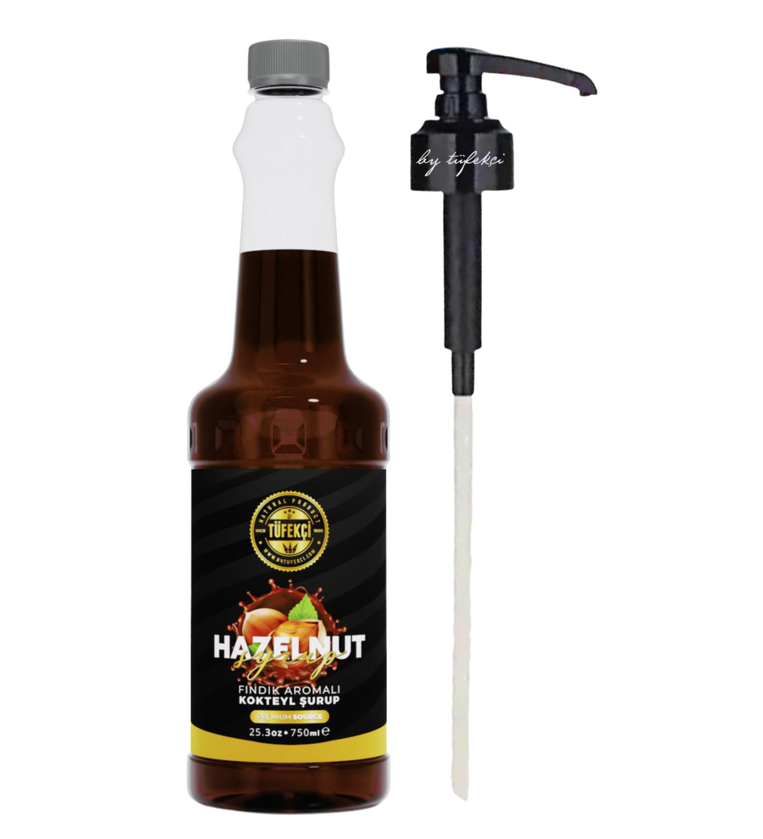 By T fek i Hazelnut Flavored Coffee Syrup 750 ml Syrup Pump 3 Cl Advantageous Set - Buy Online on GoSupps.com
