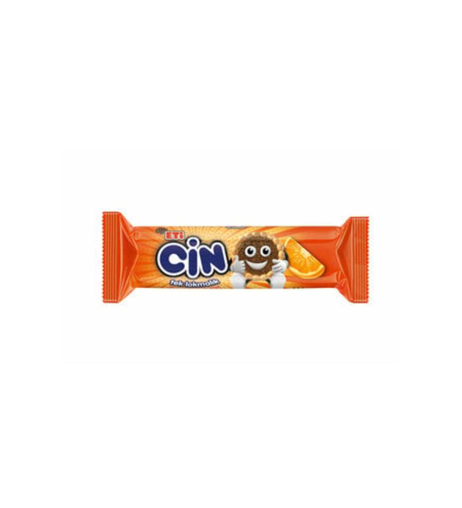 Eti 4 PCS Eti Cin Bite Size Orange Biscuits 114 gr