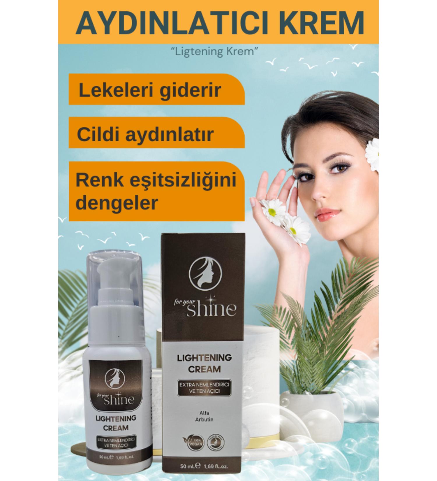 For Your Shine Extra Moisturizing and Skin Lightening Brightening Cream 50 ml