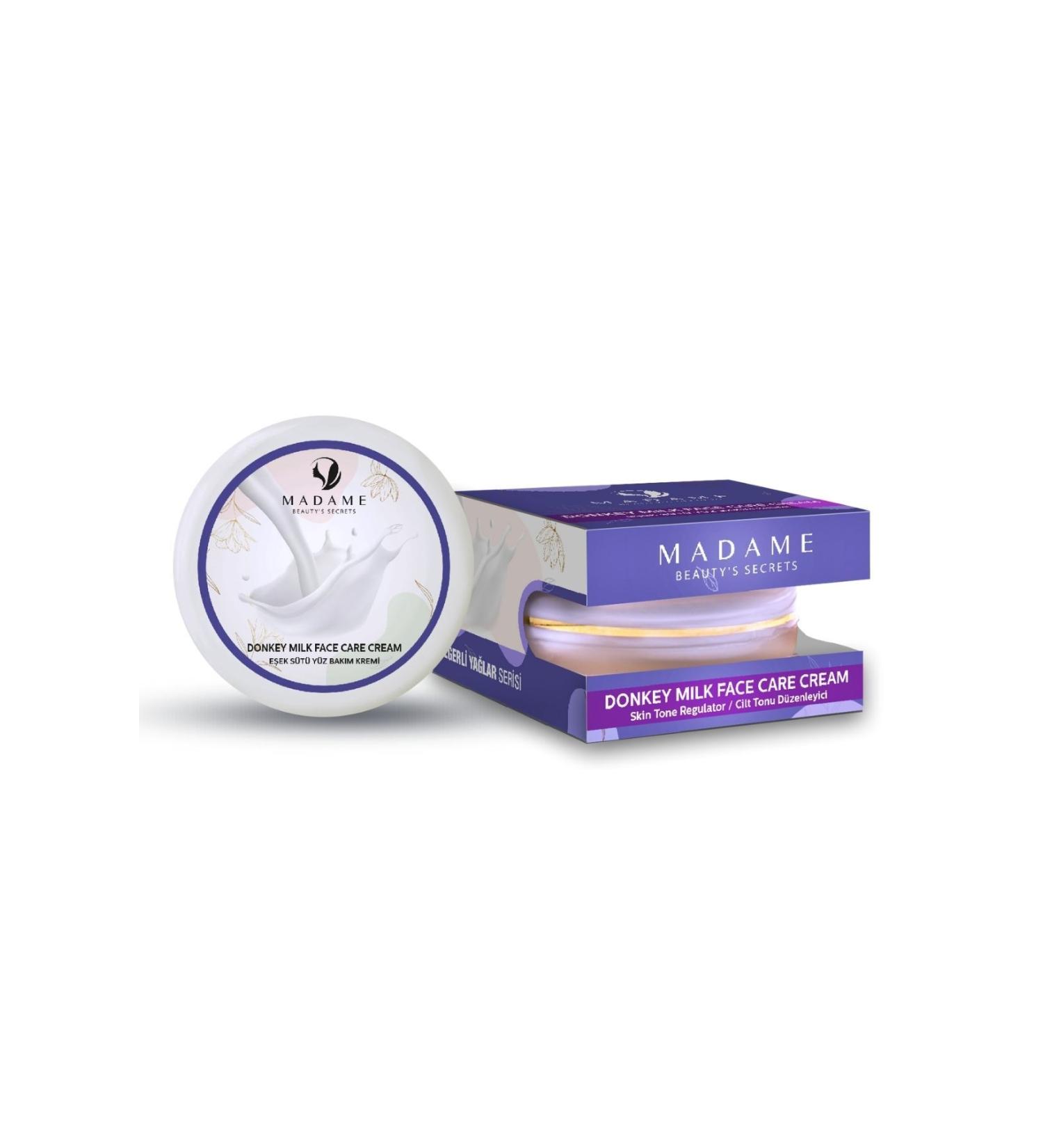 Madame Beauty Moisturizing and Firming Effective Natural Content Donkey Milk Face Care Cream 150 ml