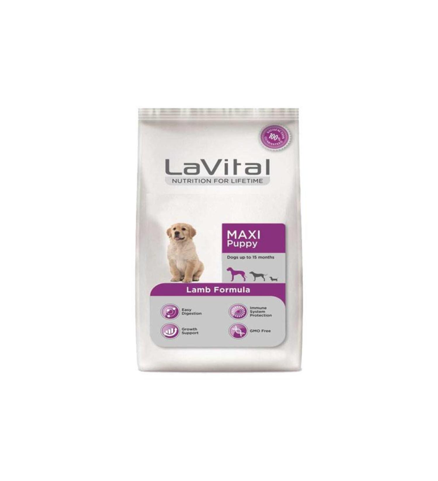 La Vital Maxi Puppy Lamb Meat Large Breed Puppy Food 3 Kg