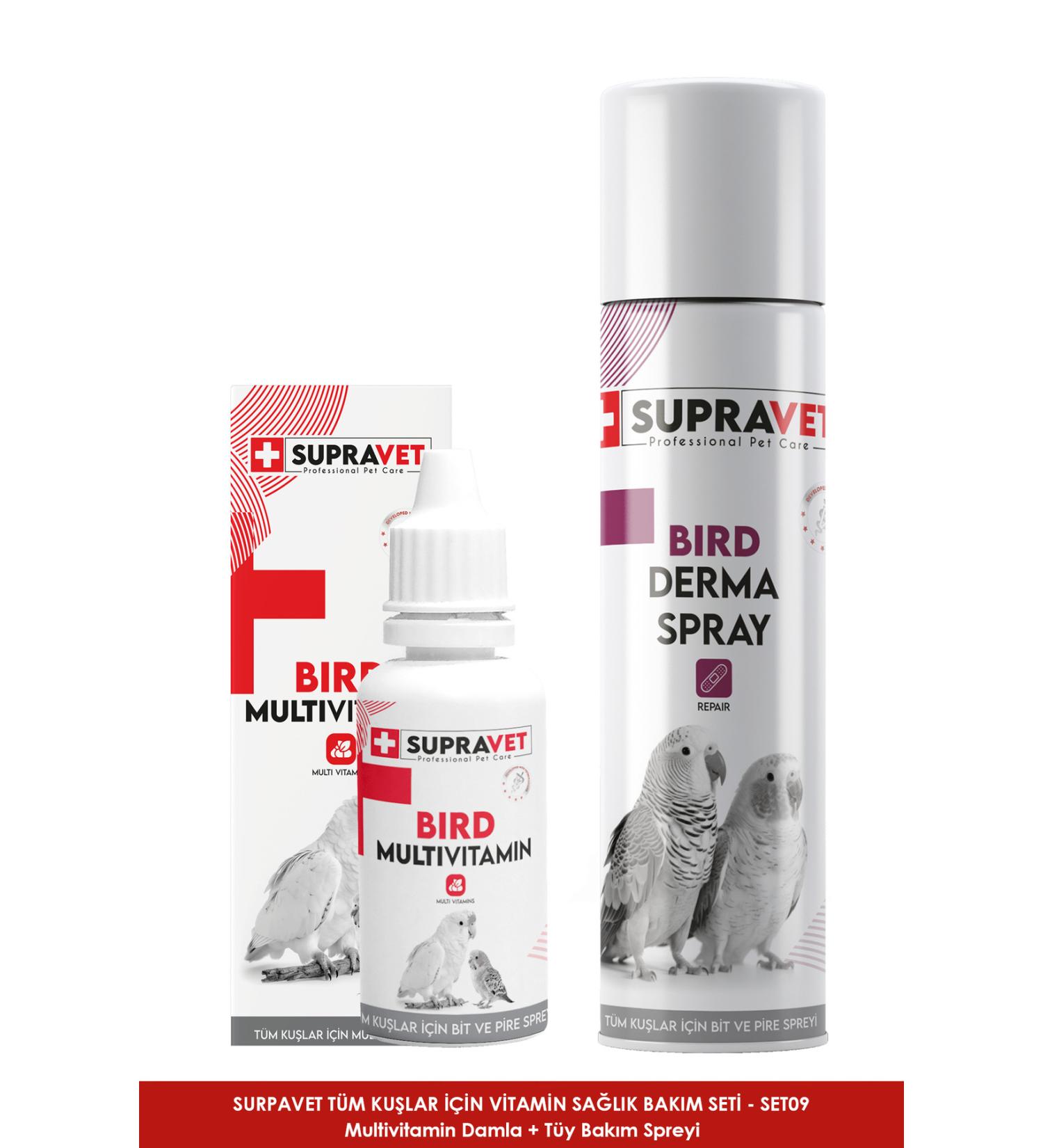 Supravet SET-009 Vitamin Health and Skin Feather Care Set for All Birds - Buy Online on GoSupps.com