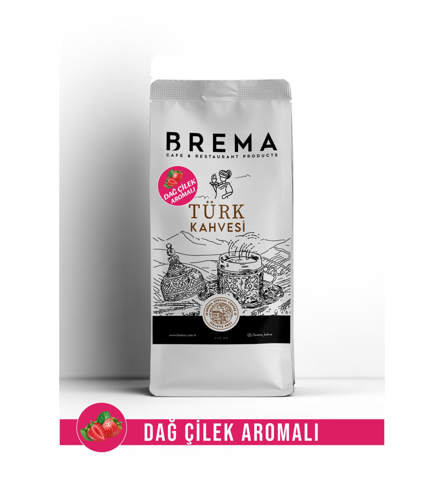 Brema Mountain Strawberry Flavored Turkish Coffee 500 Gr.