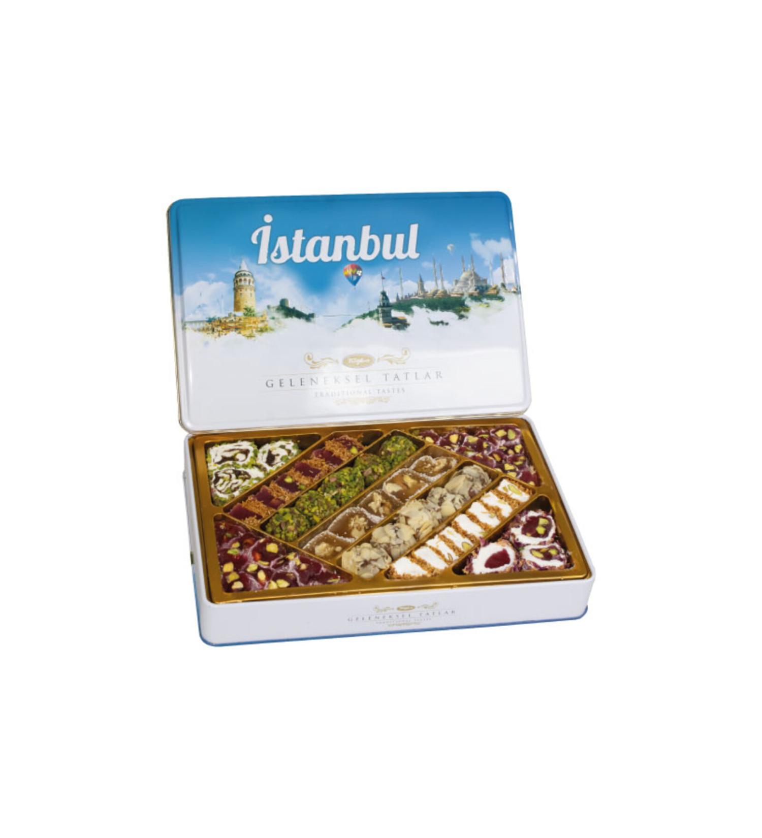 Tu ba Dried Nuts Traditional Flavors Metal Box 540 Gr (Istanbul)