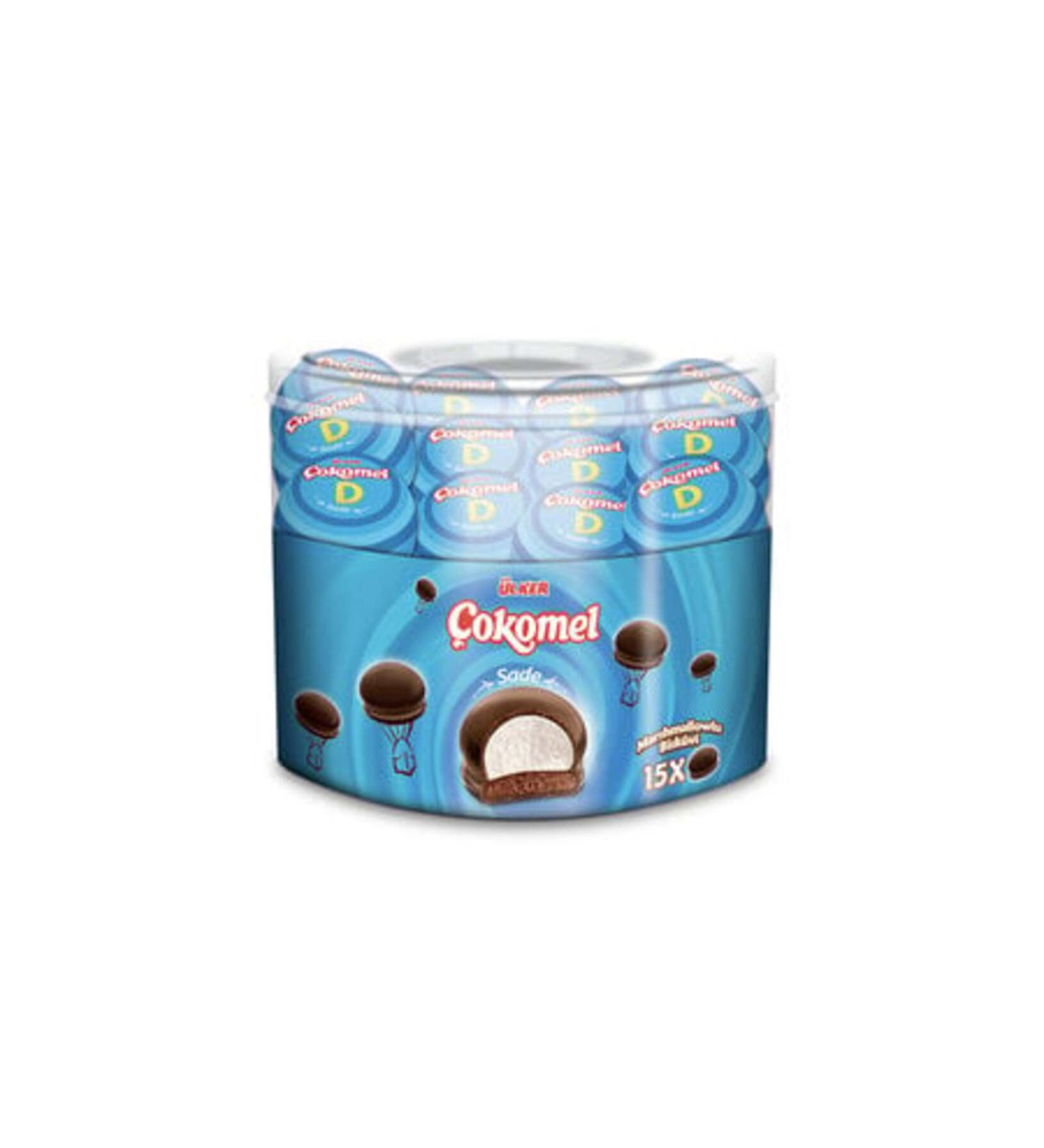 Ulker (4 PIECES) Ulker Cokomel Marshmallow Plain 180 Gr