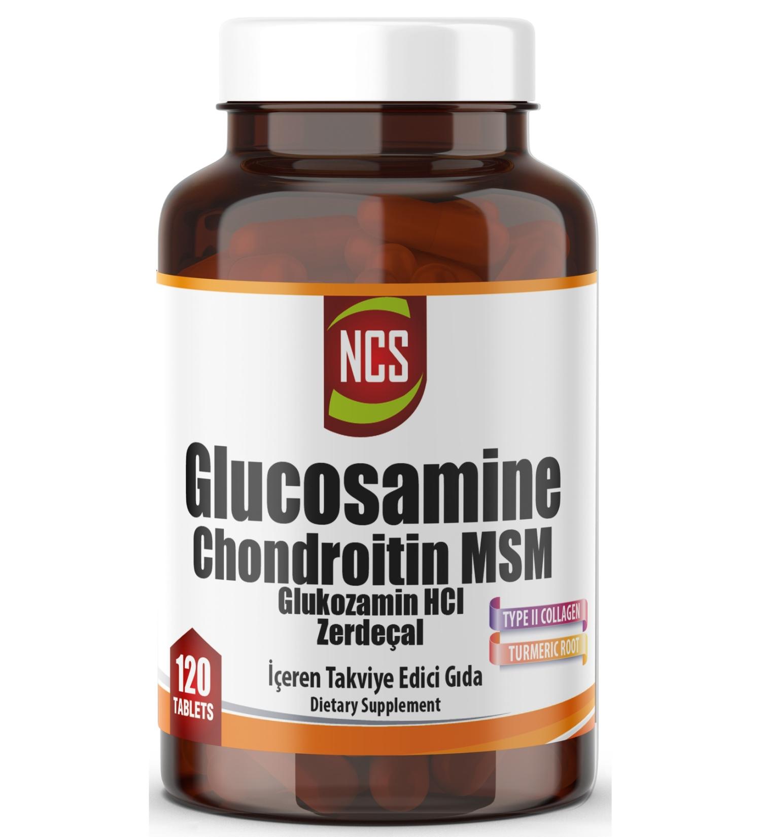 Ncs Glucosamine Chondroitin Msm Turmeric 120 Tablets