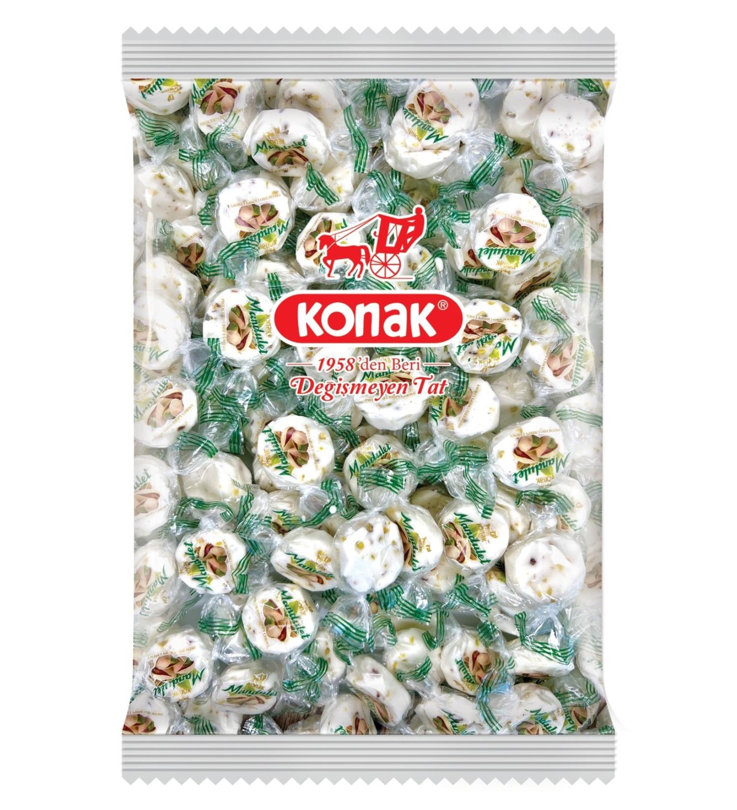 KONAK Mandulet Pistachio Nougat 1000 gr - Buy Online on GoSupps.com
