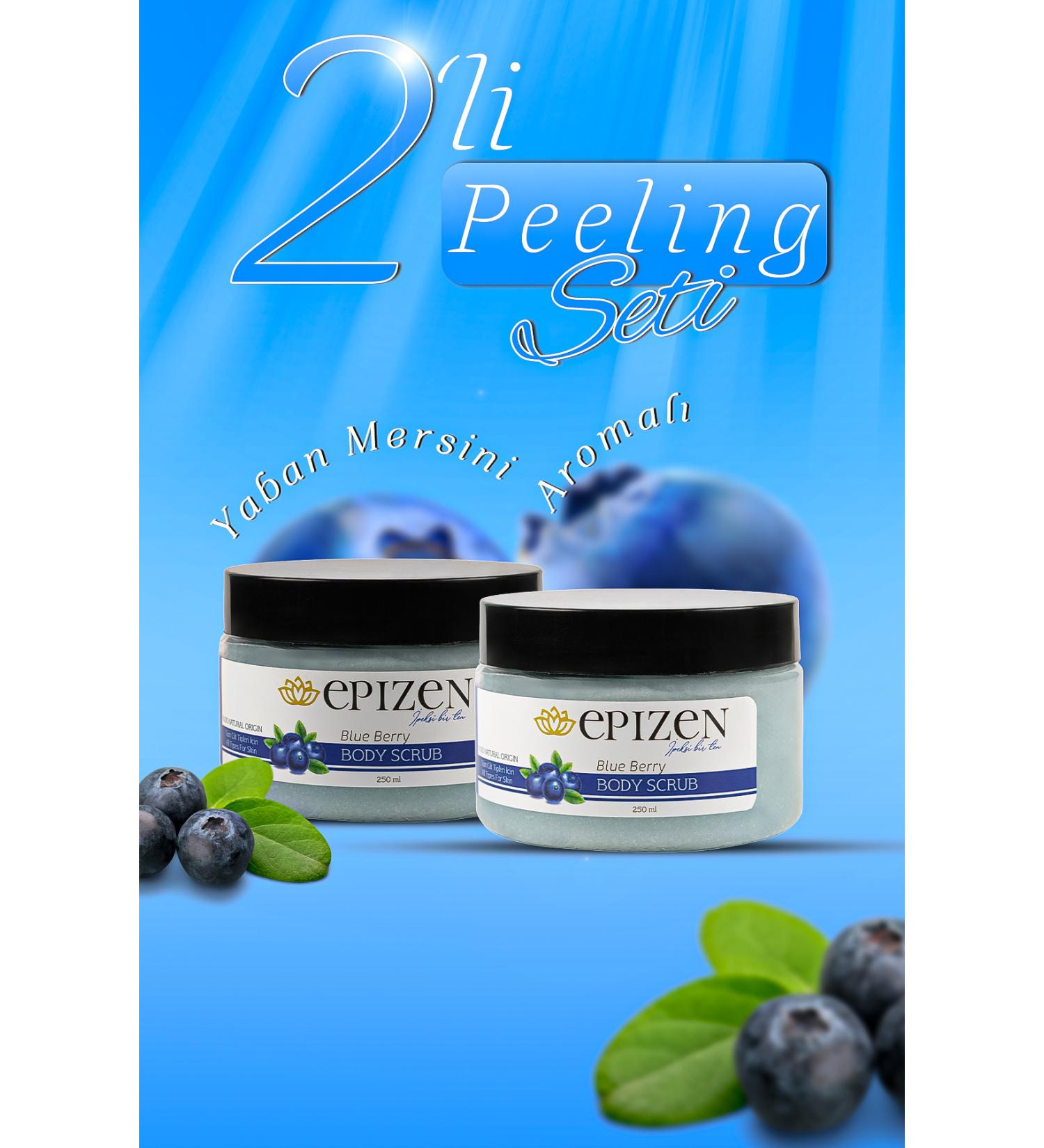 EP ZEN 2-Piece Body Peeling Nourishing Purifying and Moisturizing Blueberry