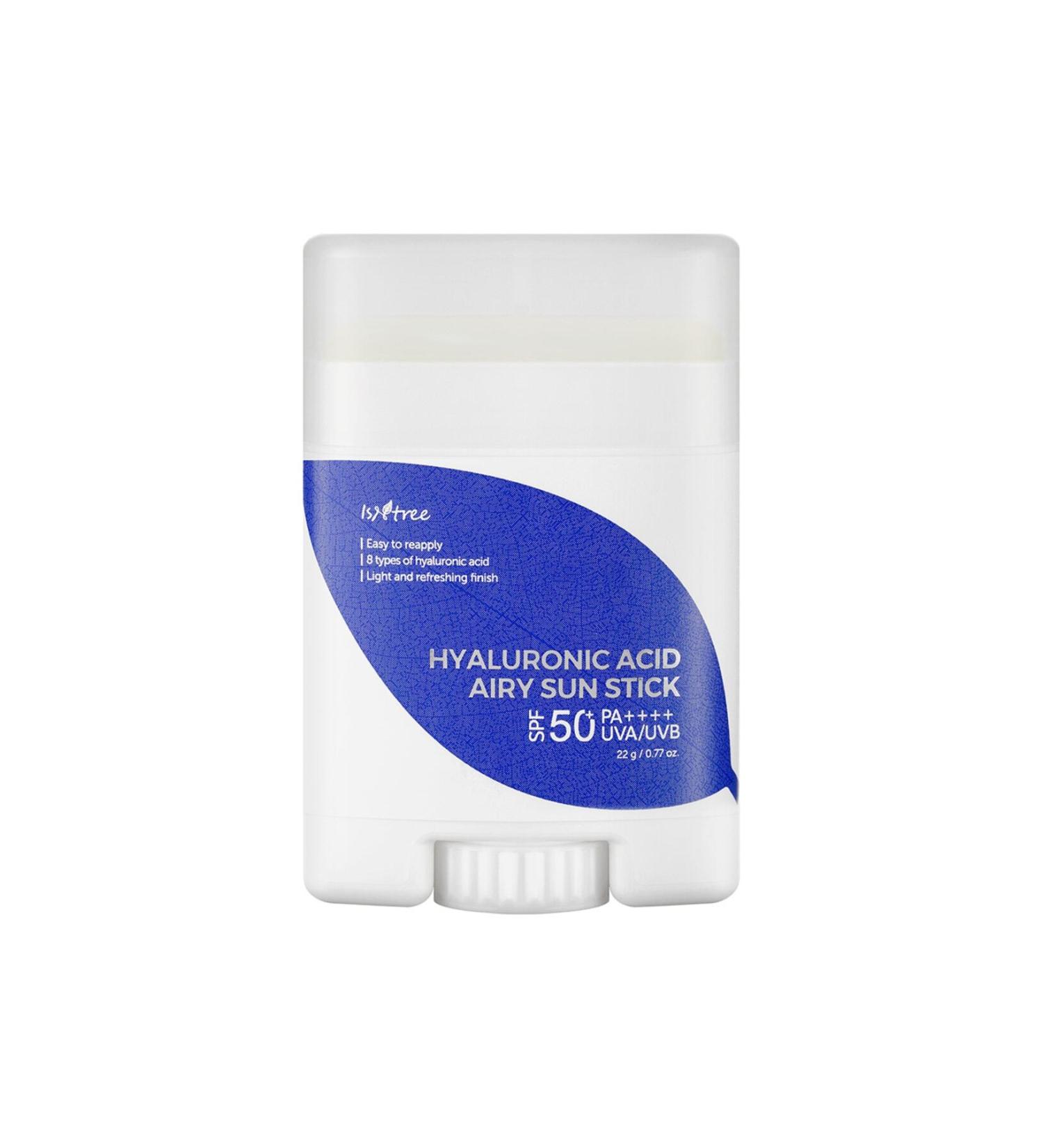 Isntree Hyaluronic Acid Airy Sun Stick 22 gr (CHEMICAL FILTER 8 TYPES HYALURONIC ACID SUN PROTECTIVE STICK) - Buy Online on GoSupps.com
