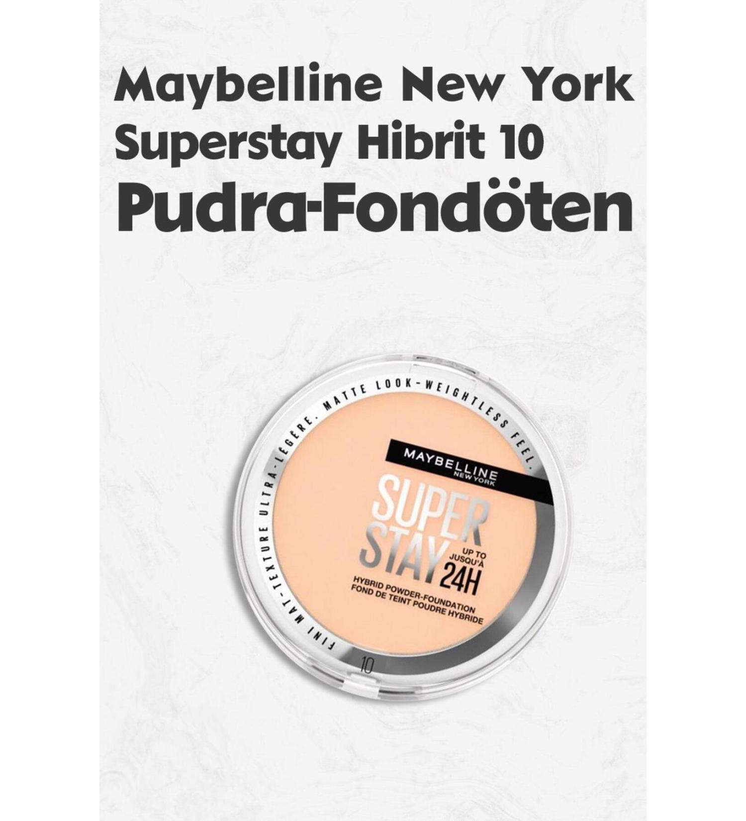 Maybelline New York Superstay Hybrid Powder Foundation - 10
