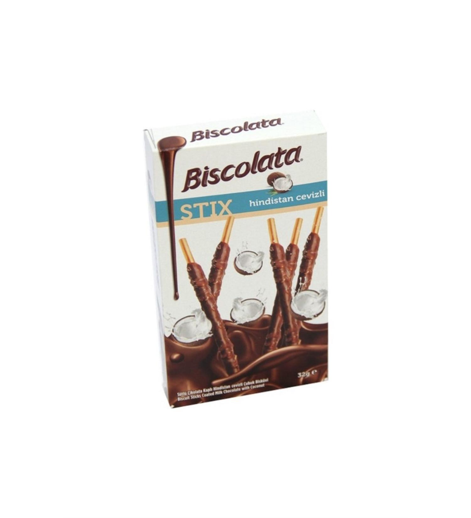Biscolata Stix with Coconut 36 Gr x 12 Pieces