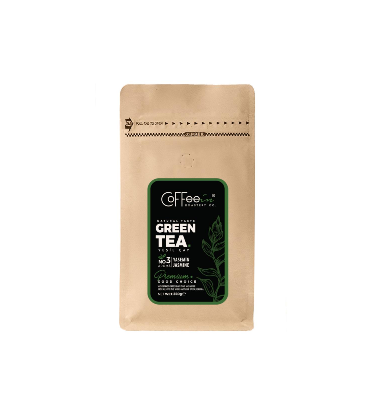 Coffeein Jasmine Green Tea | 250 grams | 0 Natural Ingredients | Jasmine Tea | 80 Cups
