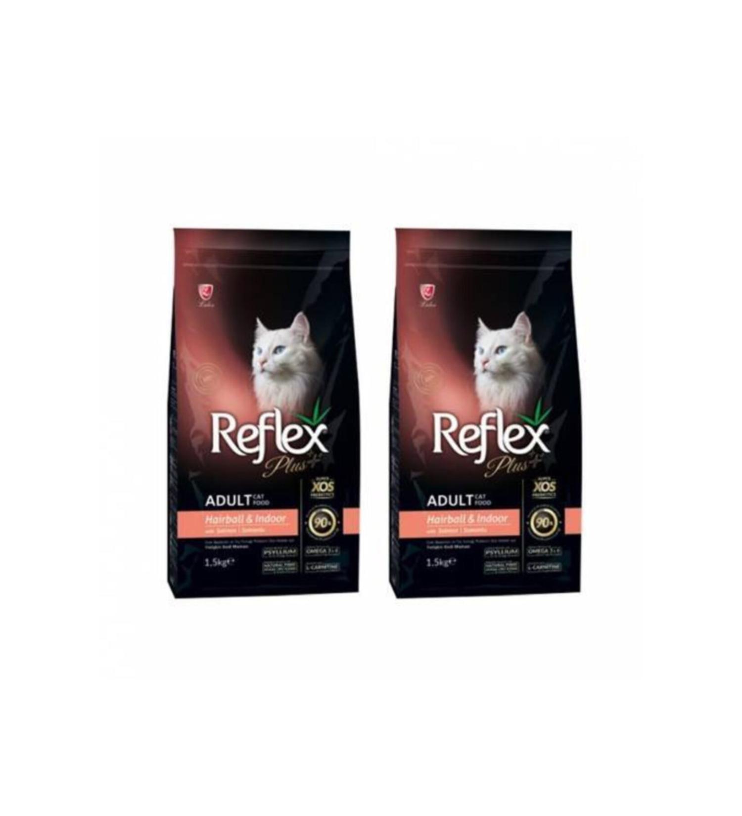 Reflex Salmon Hairball Cat Food 1.5 Kg X 2 Pieces