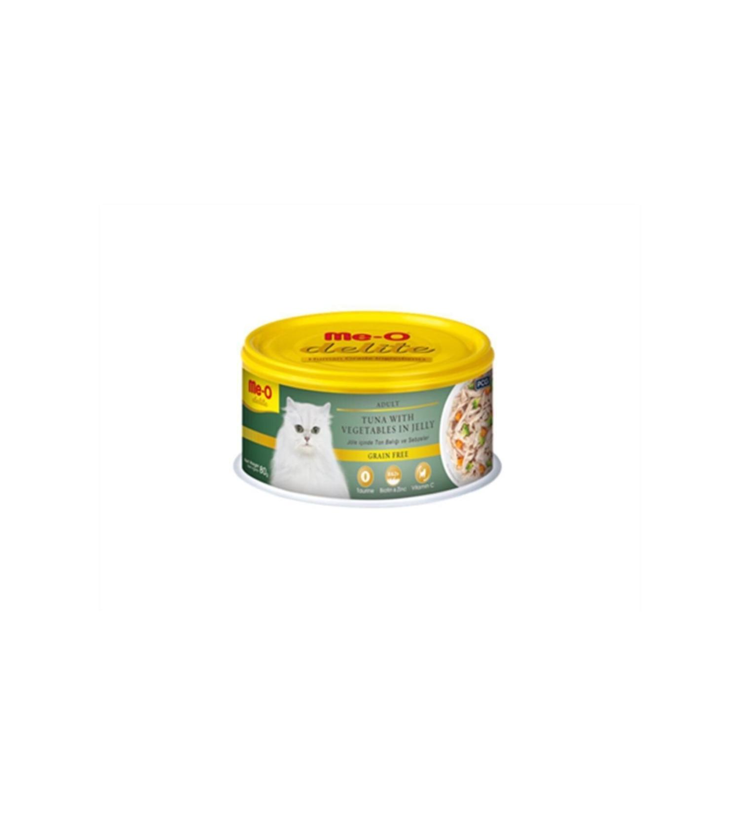 me-o Adult Tuna With Vegatable In Jelly 24 packs 80 gr