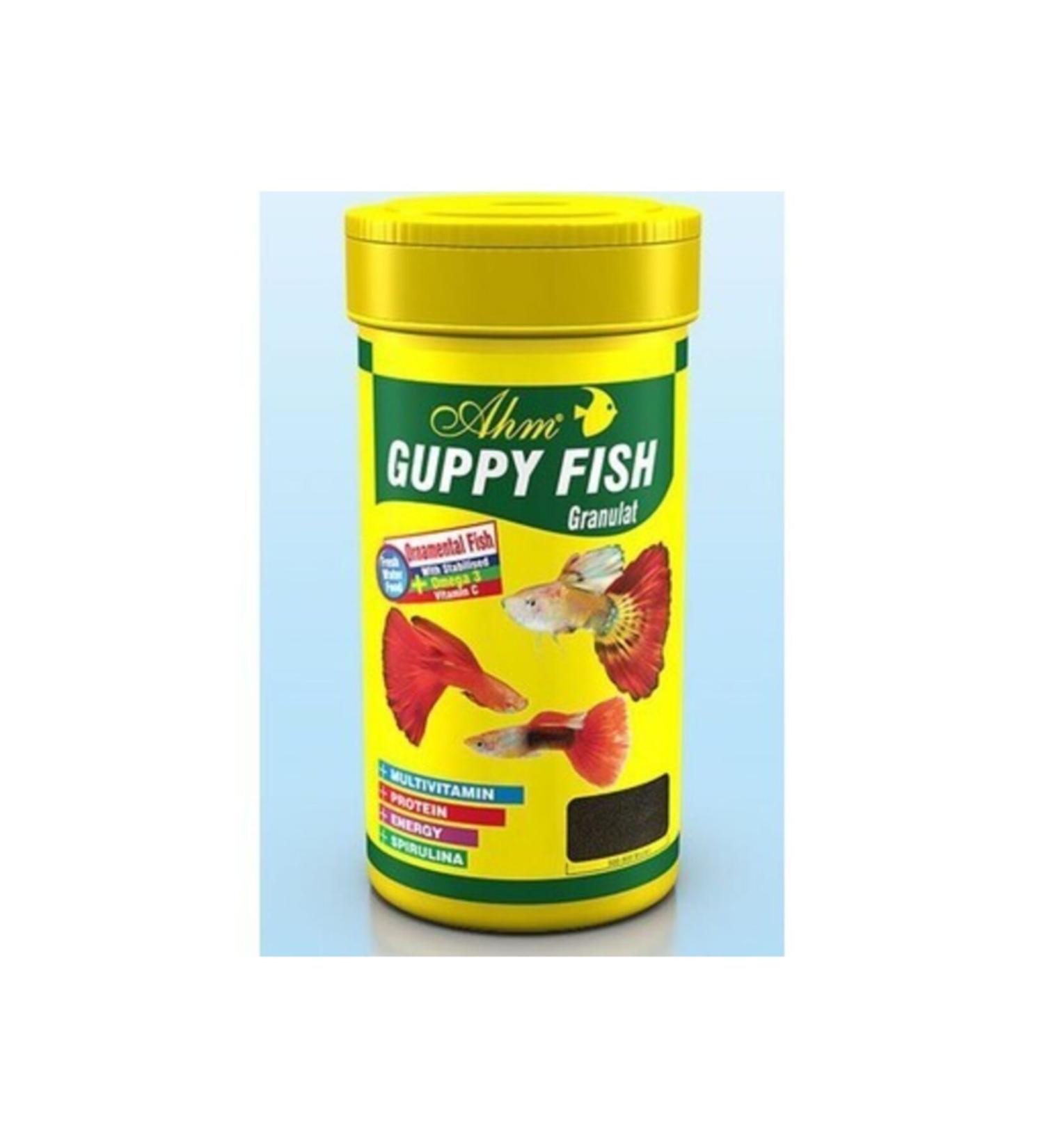 Ahm Guppy Granulat Guppy Fish Food 250 Ml