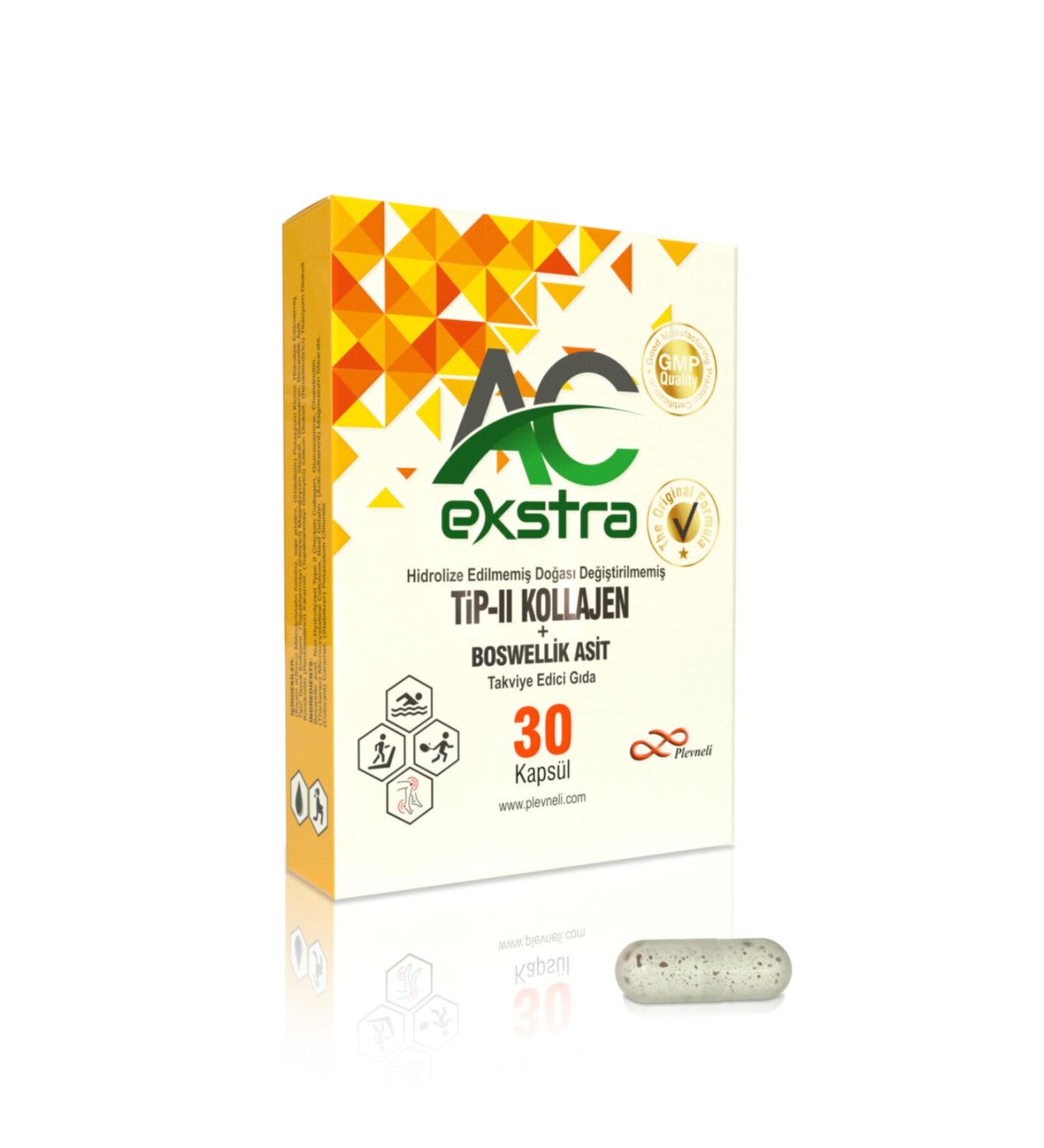 Plevneli AC Extra Non-Hydrolyzed Natural Type 2 Collagen - Buy Online on GoSupps.com