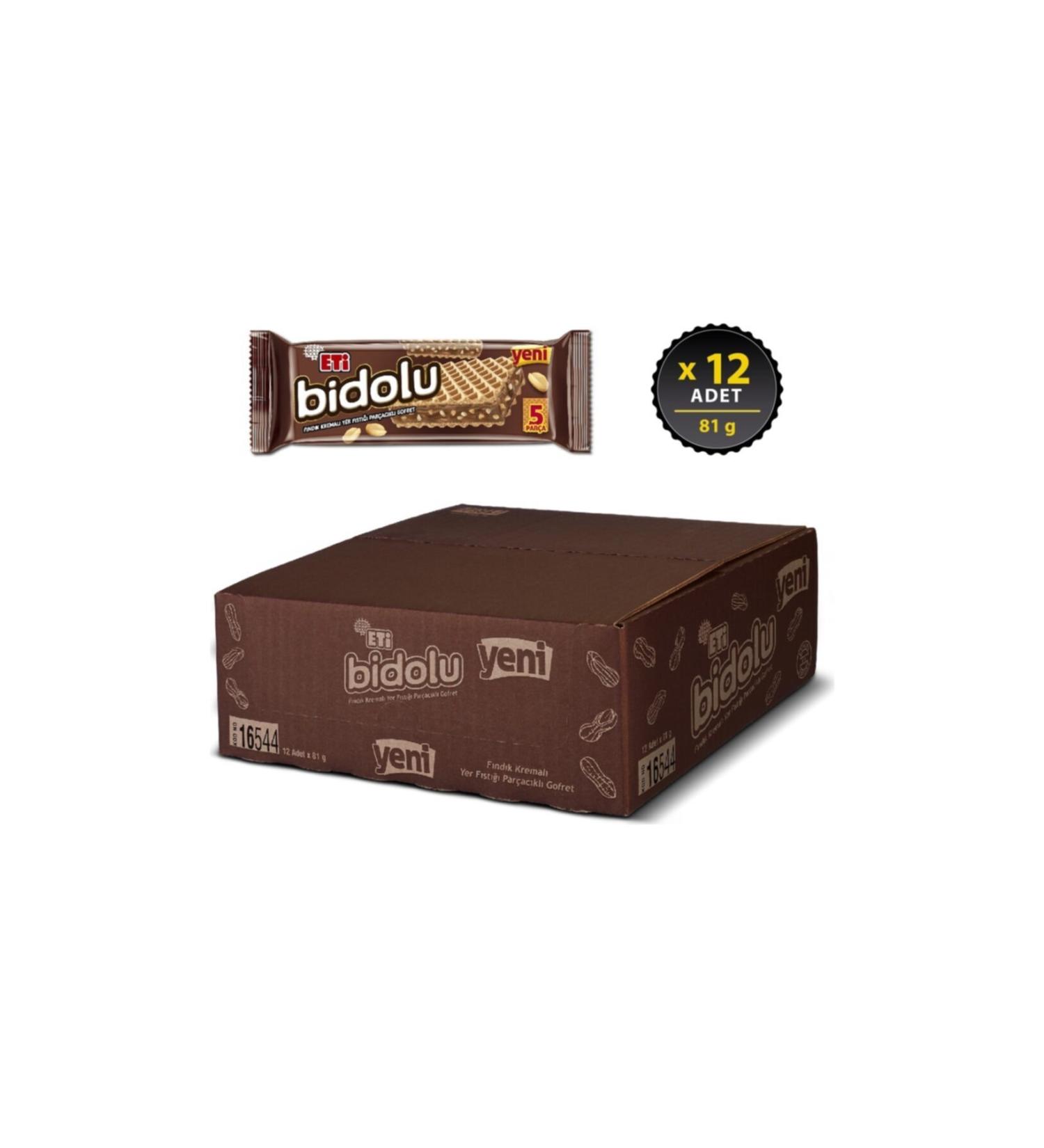 Eti Bidolu Peanut 81 Gr X 12 Pieces