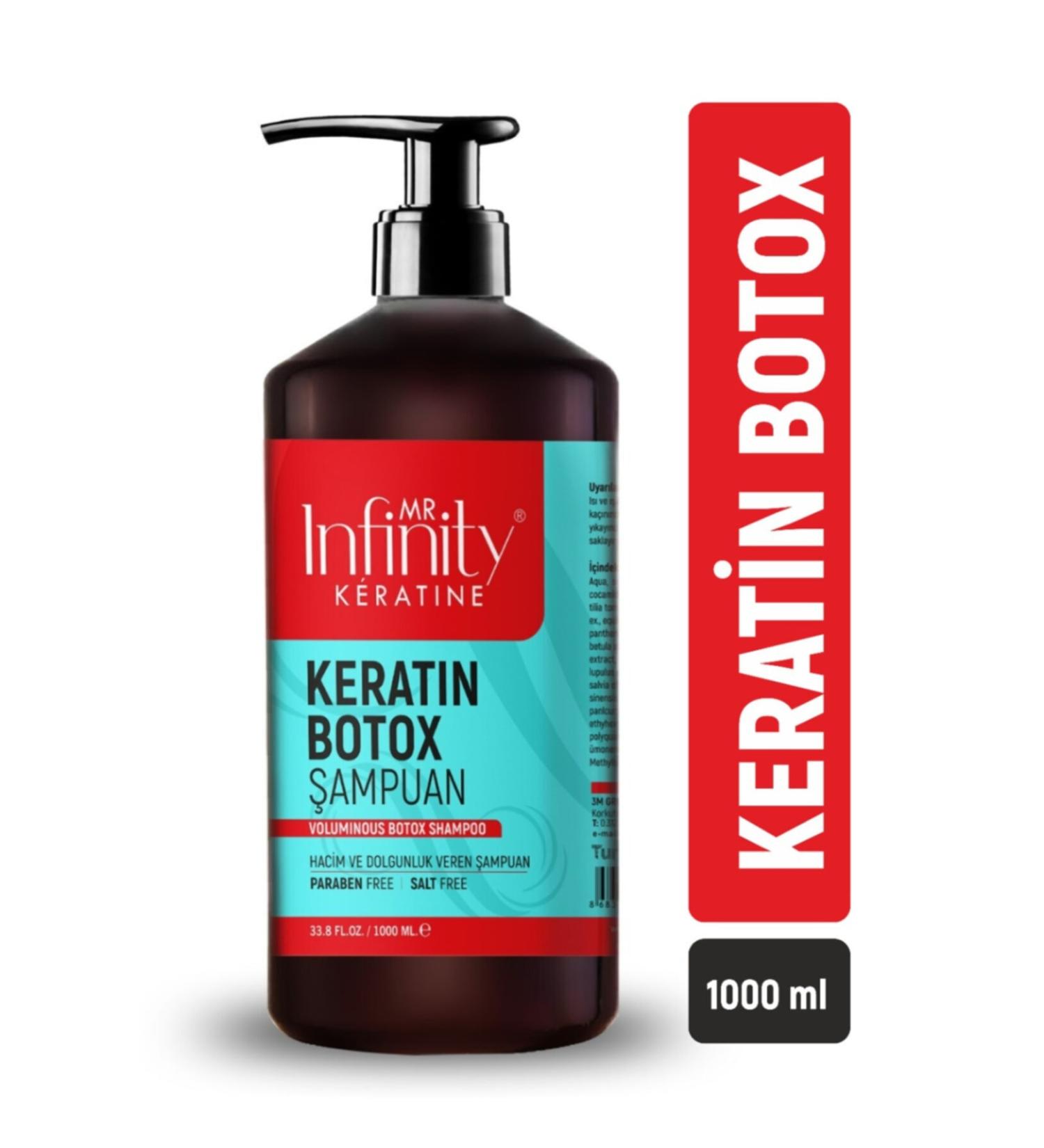 mr infinity Expert Keratin Botox Shampoo 1000 ml