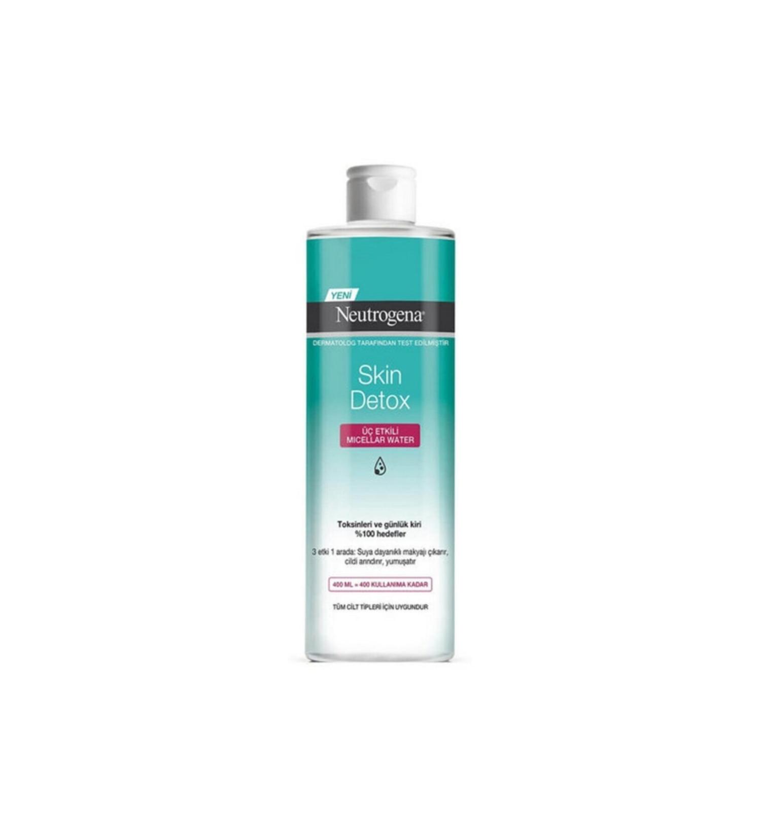 Neutrogena ) Neutrogena Skin Detox Triple Effect Makeup Remover Water 400 Ml ( 1 PIECE )