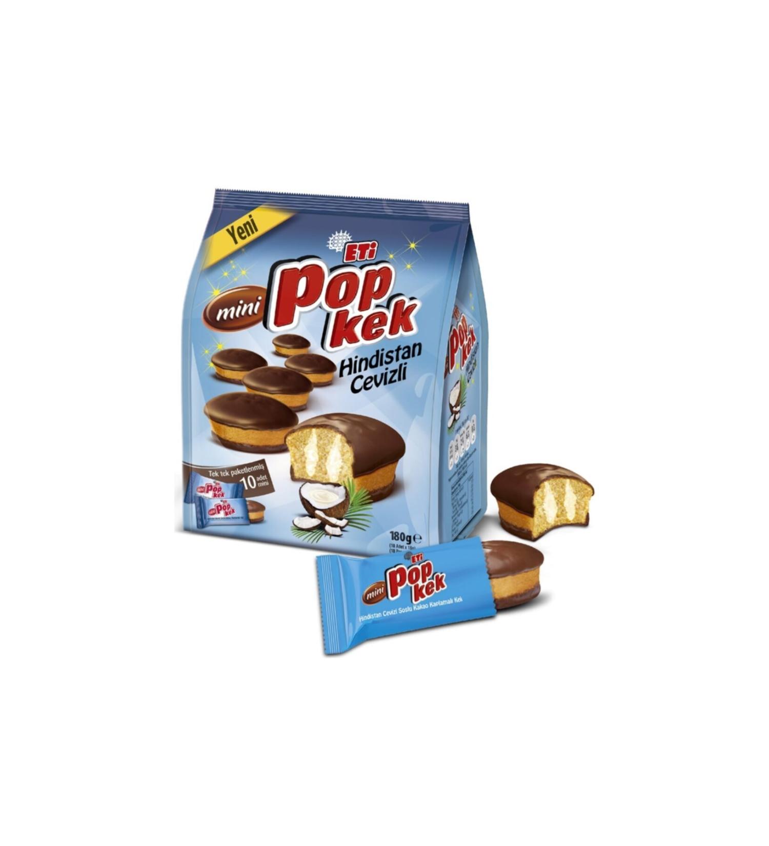 Eti Popkek Coconut Mini 180 Gr X 10 Pieces
