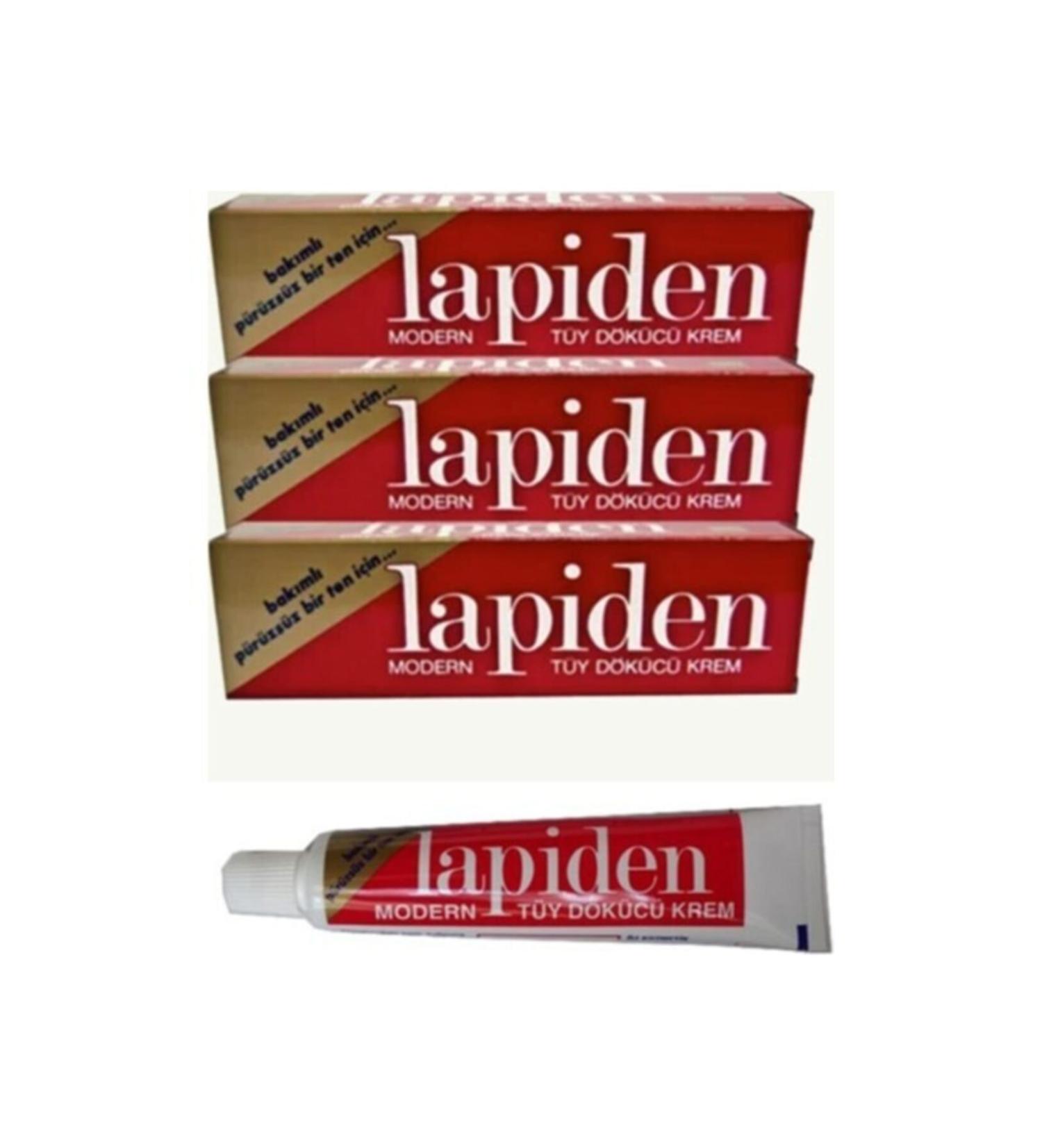 Lapiden Classic Red Hair Removal Cream 40gr 3 Pieces