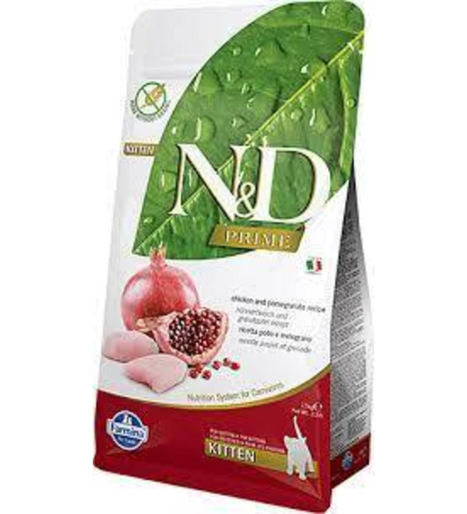 N & D Grain Free Chicken and Pomegranate Kitten Food 1.5 Kg