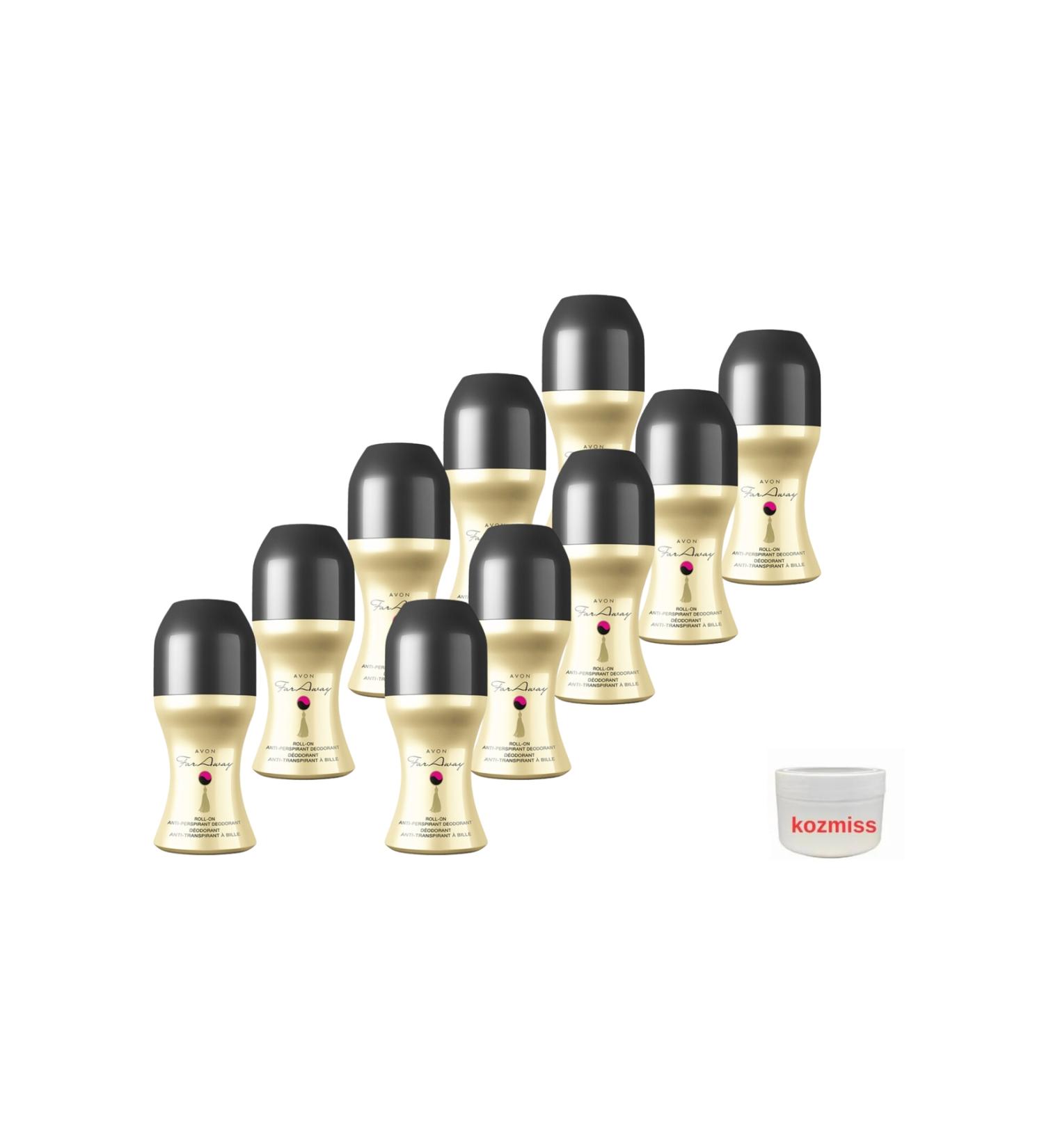 Avon far away Roll On 10 Pieces + Moisturizing Cream Gift - Buy Online on GoSupps.com