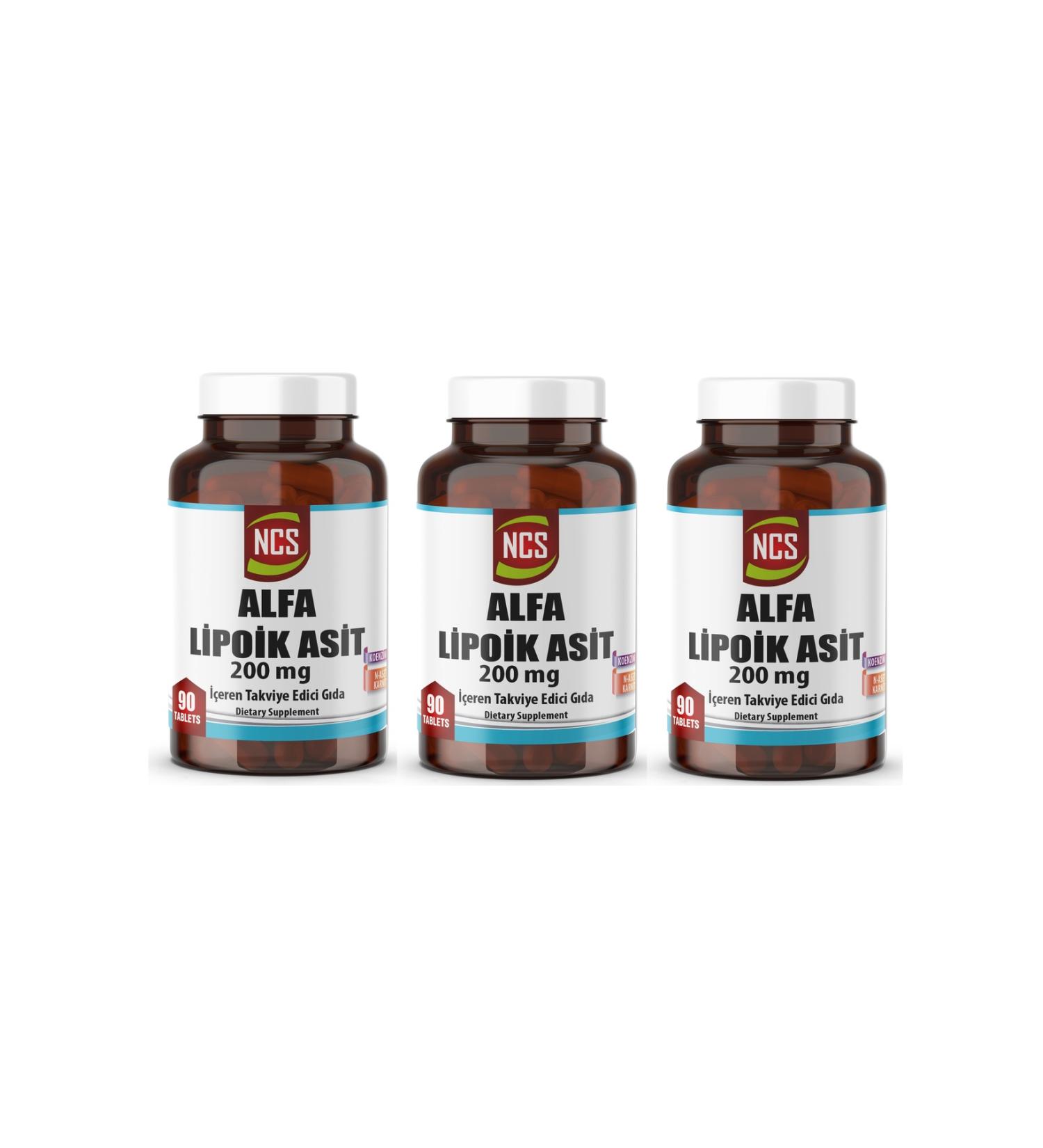 Ncs L-Carnitine Alpha Lipoic Acid Coenzyme Q10 90 Tablets 3 Boxes - Buy Online on GoSupps.com