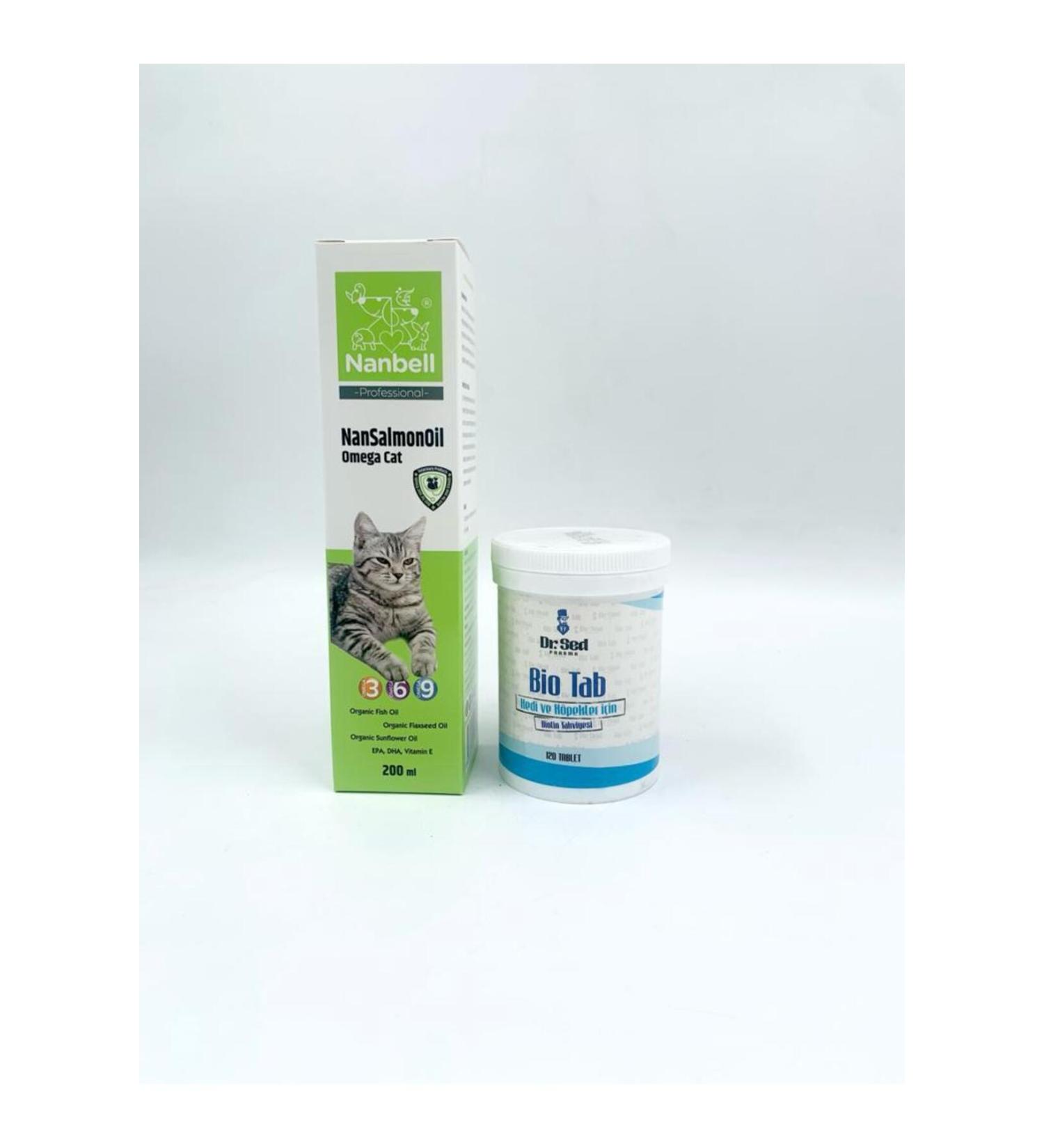 Nanbell Omega 3-6-9 + Biotin Tablets for Cats