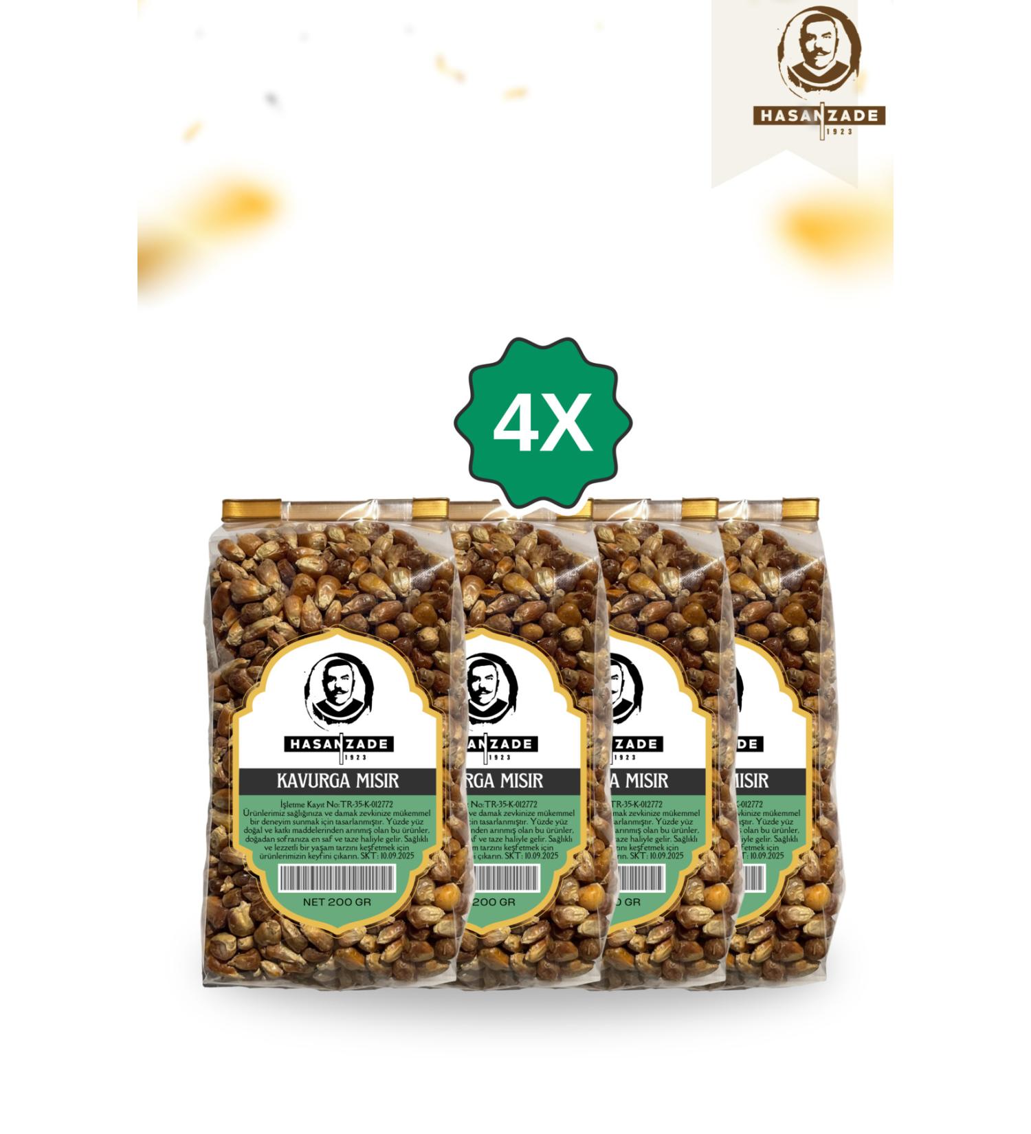 Hasanzade Package Kavurga Corn 4 X 200 gr Advantageous Opportunity Package