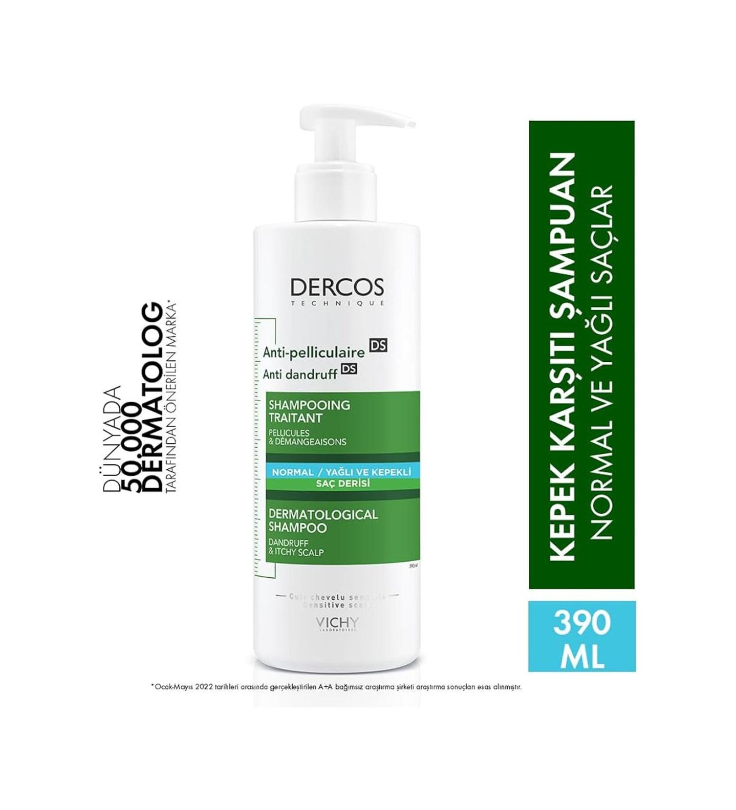 Vichy Dercos Anti-Dandruff Shampoo for Oily Hair 390 ml