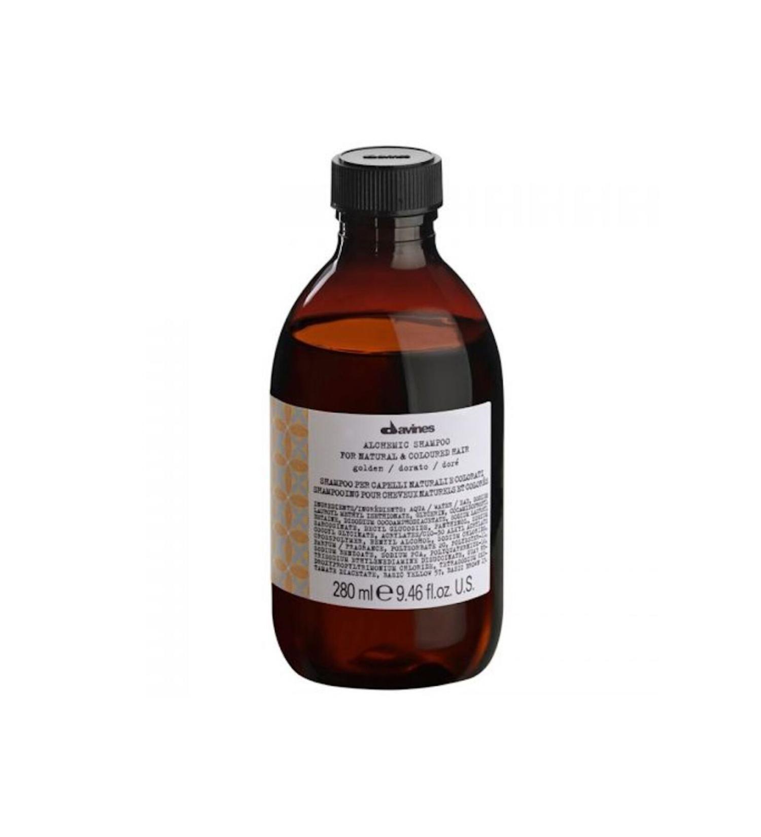 Davines Alchemic Shampoo Golden - Golden blonde and honey colored hair 280 ml