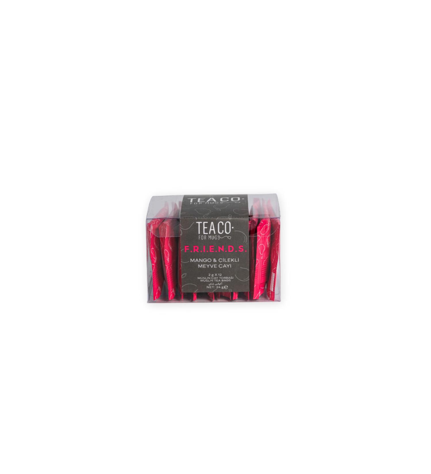 TEA CO Friends - Exotic Fruit Tea Muslin Tea Bag - Buy Online on GoSupps.com