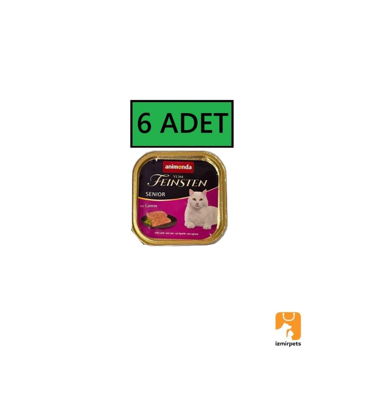 Animonda Vom Feinsten Senior Lamb Meat Cat Food 100 Gr x 6 Pieces