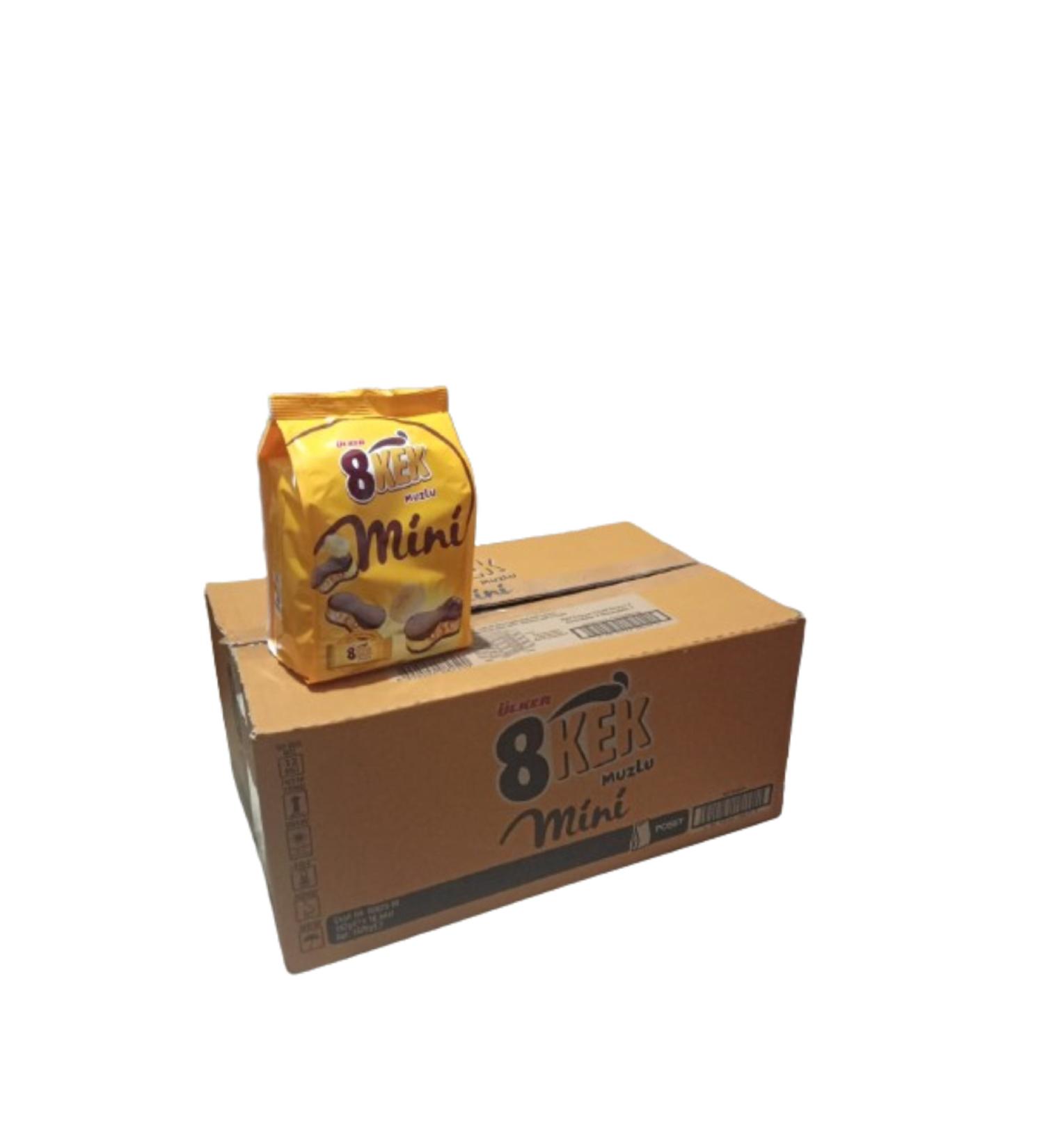 Ulker 8 Cake Mini Banana 162 Grams X 10 PCS