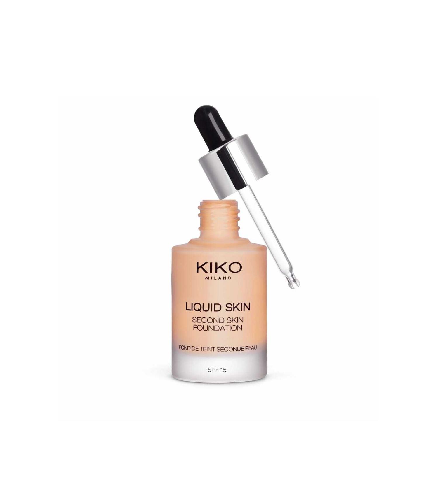 KIKO LIQUID FOUNDATION - LIQUID SKIN SECOND SKIN FOUNDATION 06 WARM BEIGE 15 SH NEE326