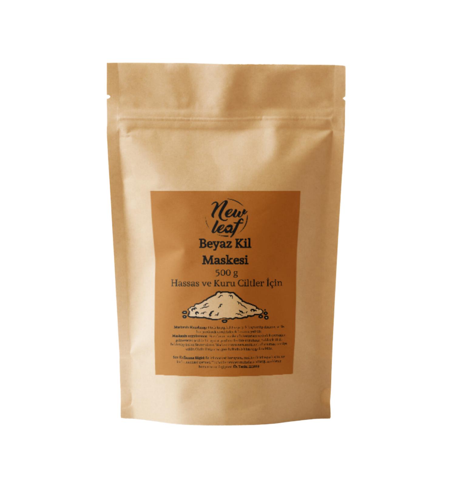 Newleaf Soft Effective Purifying White Clay (KAOL N) Face Mask for Sensitive and Dry Skin 500 G