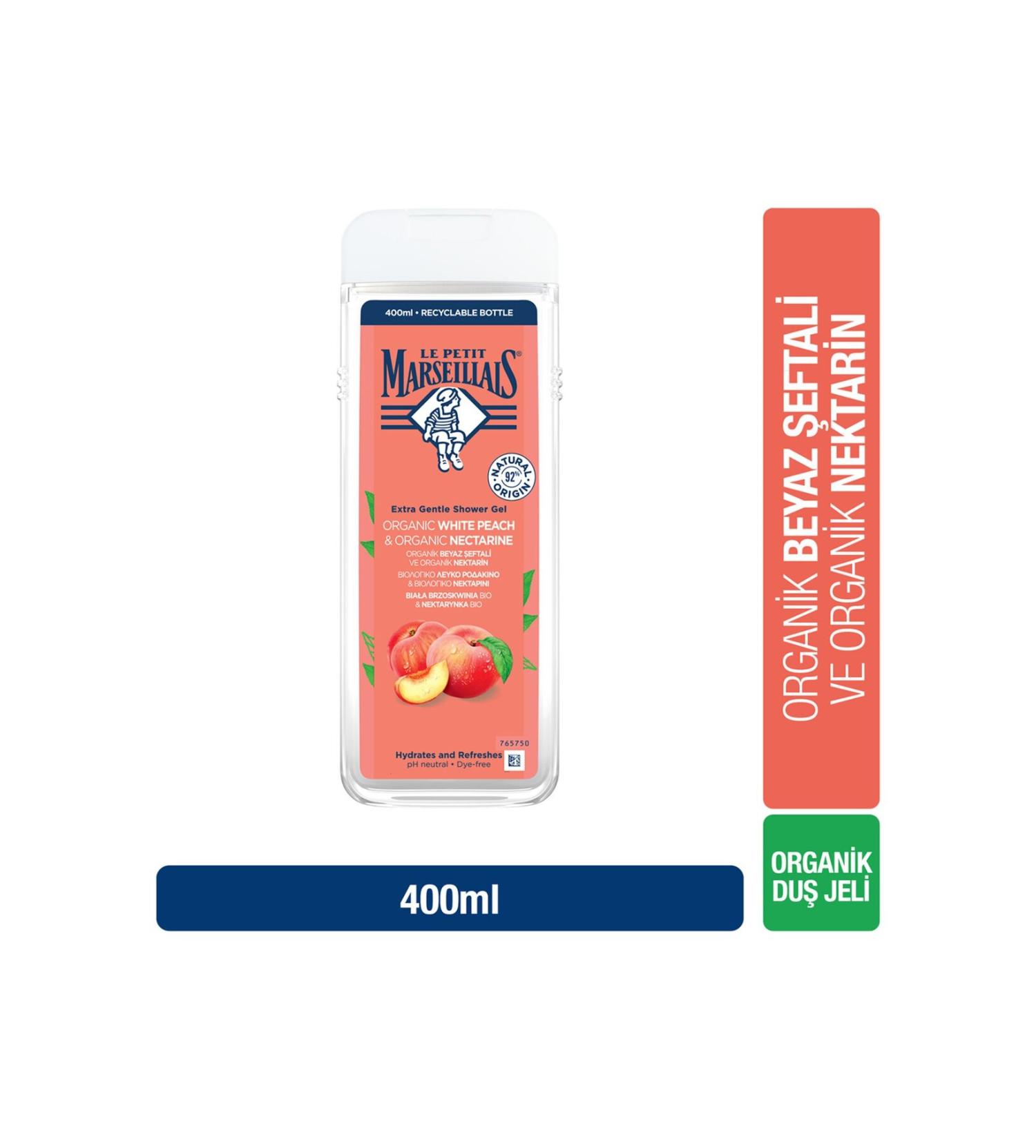 Le Petit Marseillais Peach and Nectarine Shower Gel 400 Ml