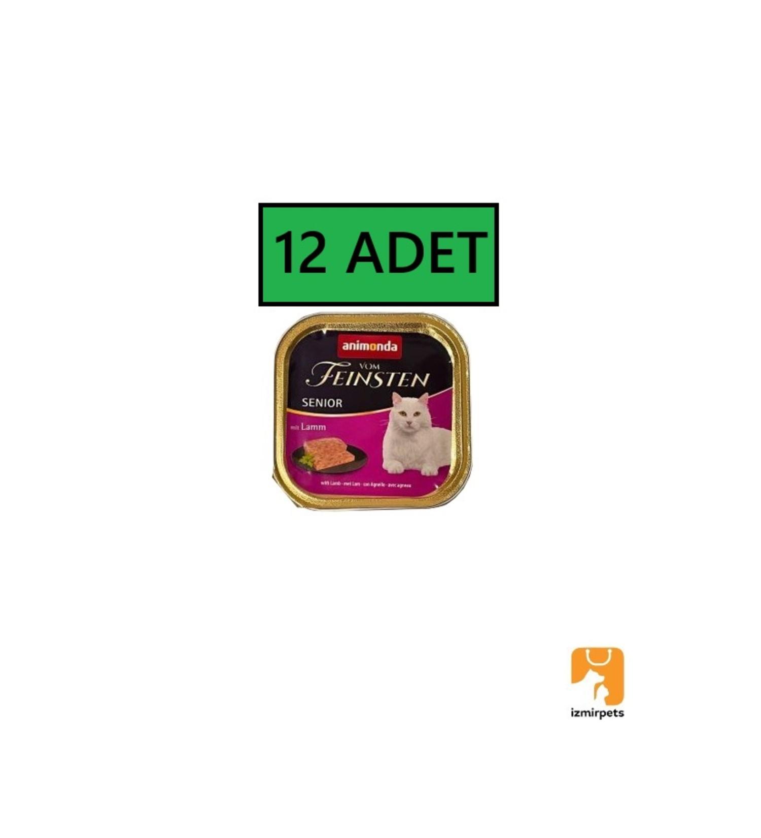 Animonda Vom Feinsten Senior Lamb Meat Cat Food 100 Gr x 12 Pieces