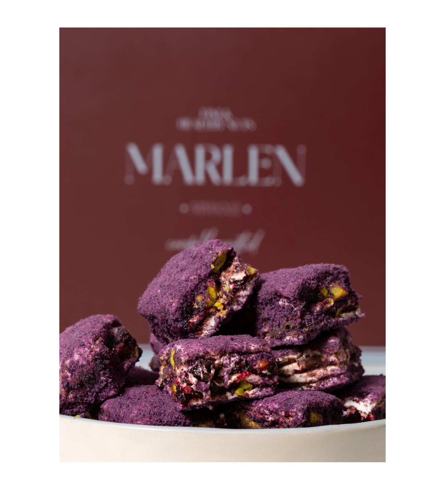 Marlen Black Mulberry Baklava Turkish Delight 500g