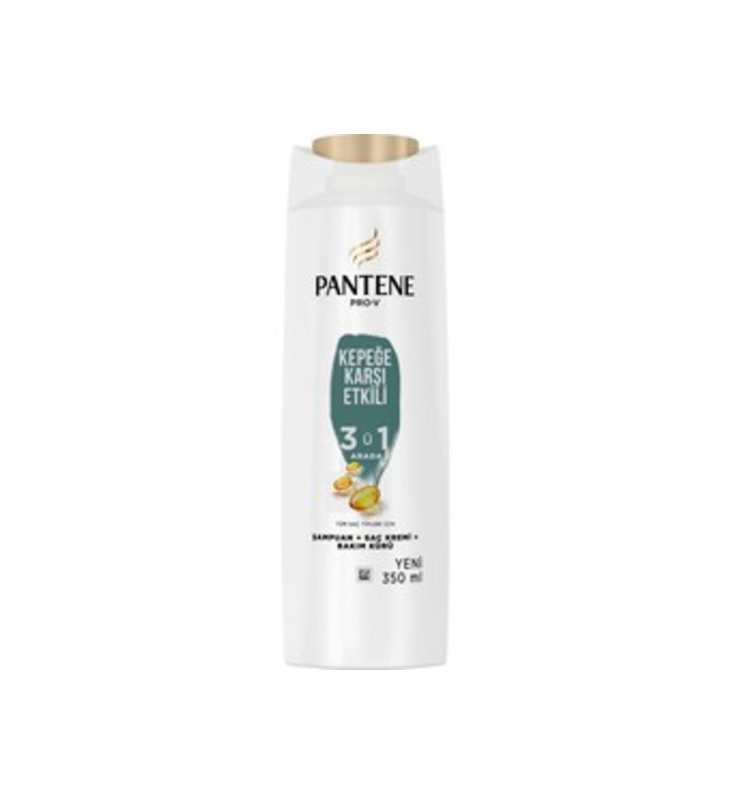 Pantene (2 PIECES) Pantene 3in1 Anti-Dandruff Shampoo 350 Ml (SMALL COLOGNE GIFT)