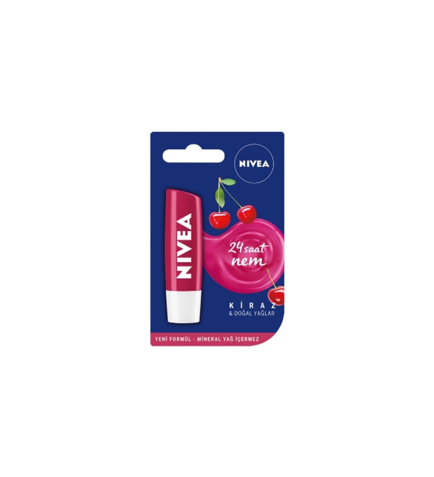NIVEA Lip Stick 4.8 gr Fruity Shine Cherry Lip Cream 6-pack