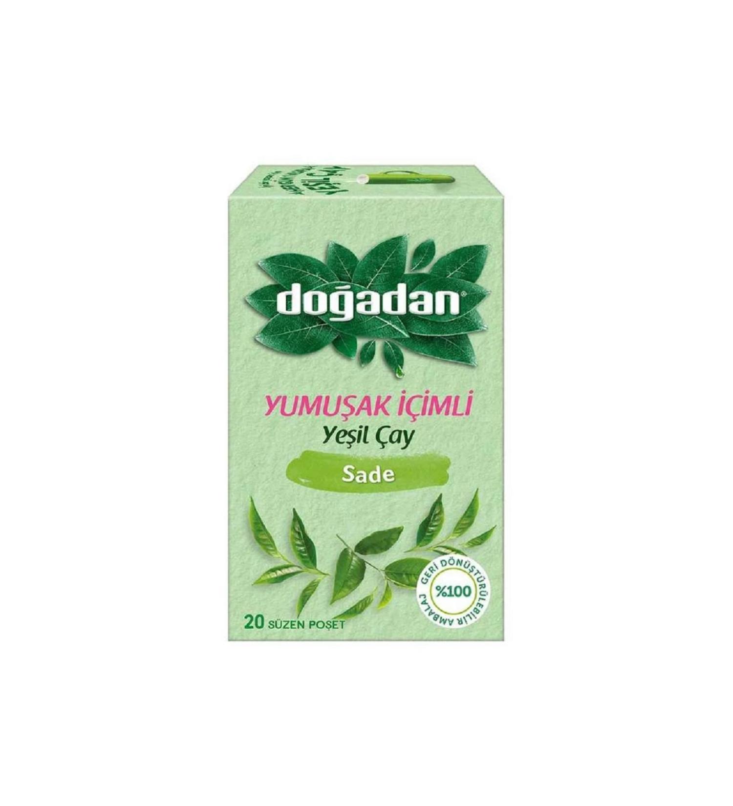Do adan Soft Drinking Green Tea Plain 20 pcs 4 pieces