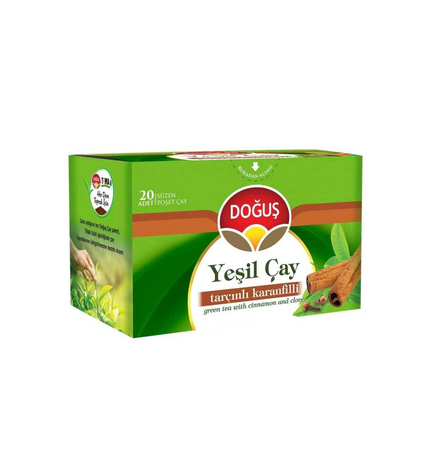 Do u Tea Do u Herbal Tea Cup Bag Green Tea Cinnamon Clove 20pcs
