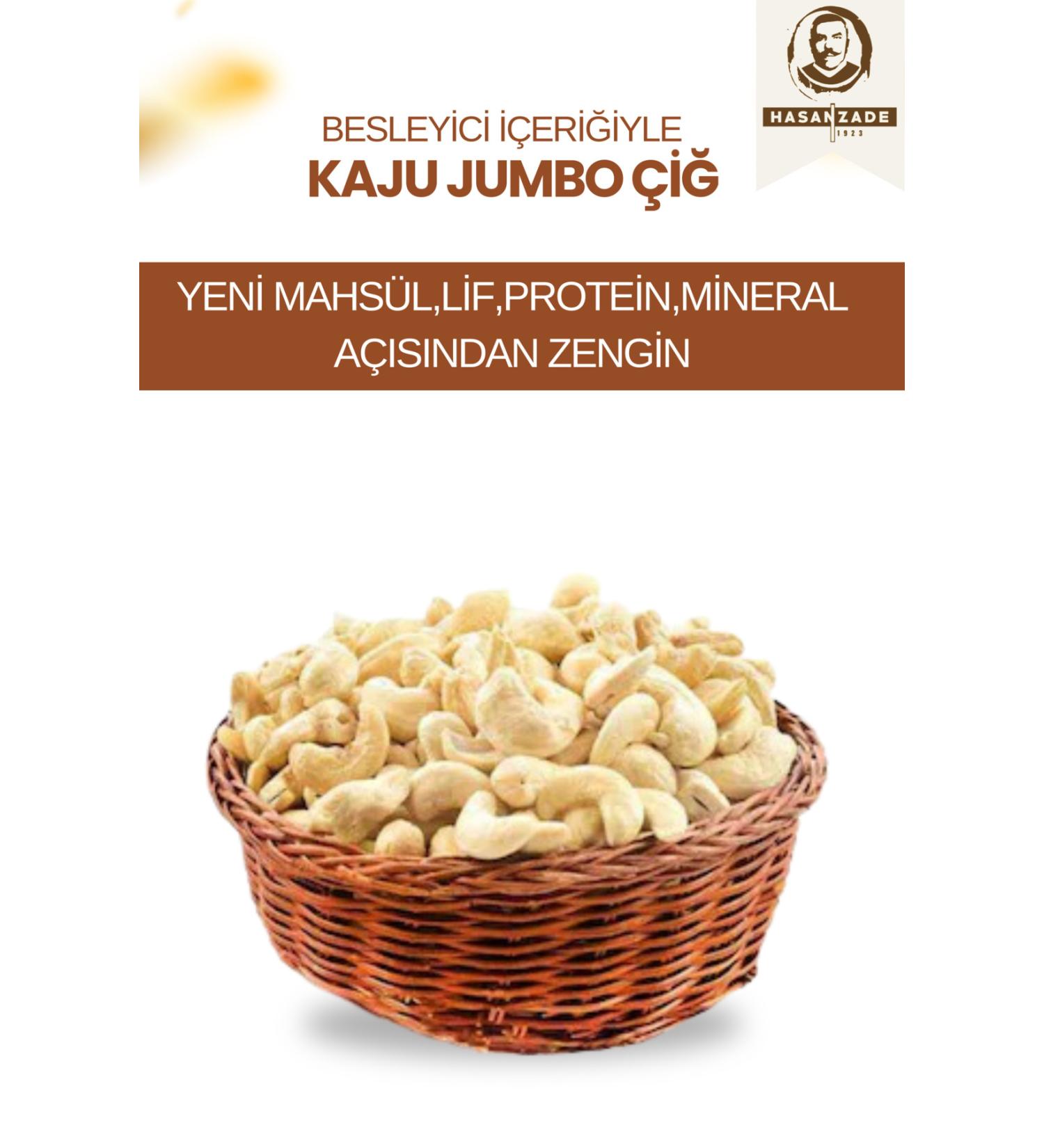 Hasanzade Cashew Jumbo Raw 750 GR