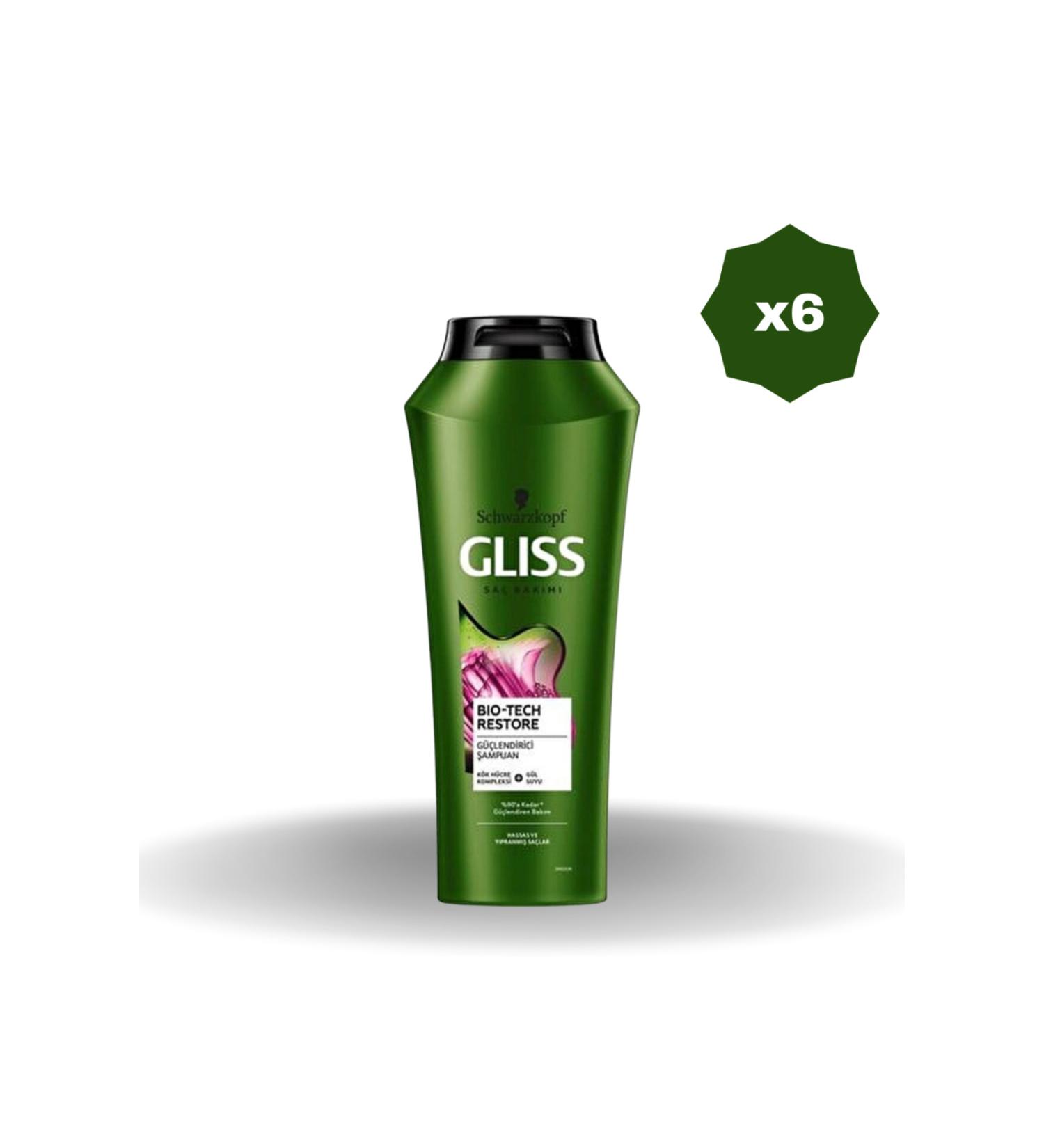 Gliss GLISS BIO-TECH RESTORE SHAMPOO 500 ML X 6 PIECES